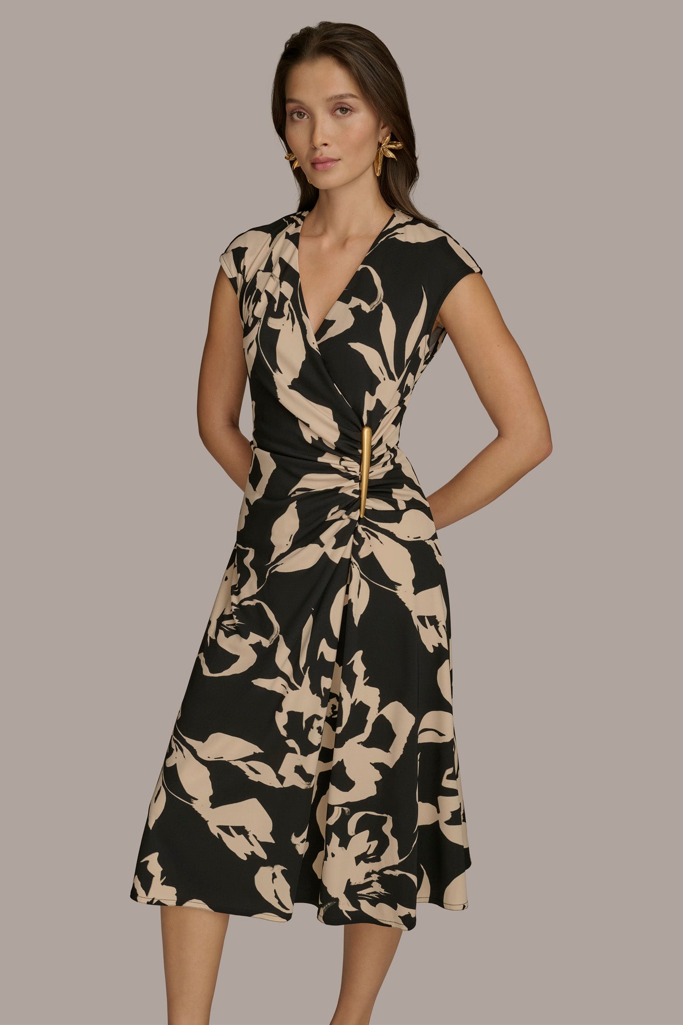 FLORAL A LINE DRESS VIEW 5 FLORAL A LINE DRESS VIEW 5