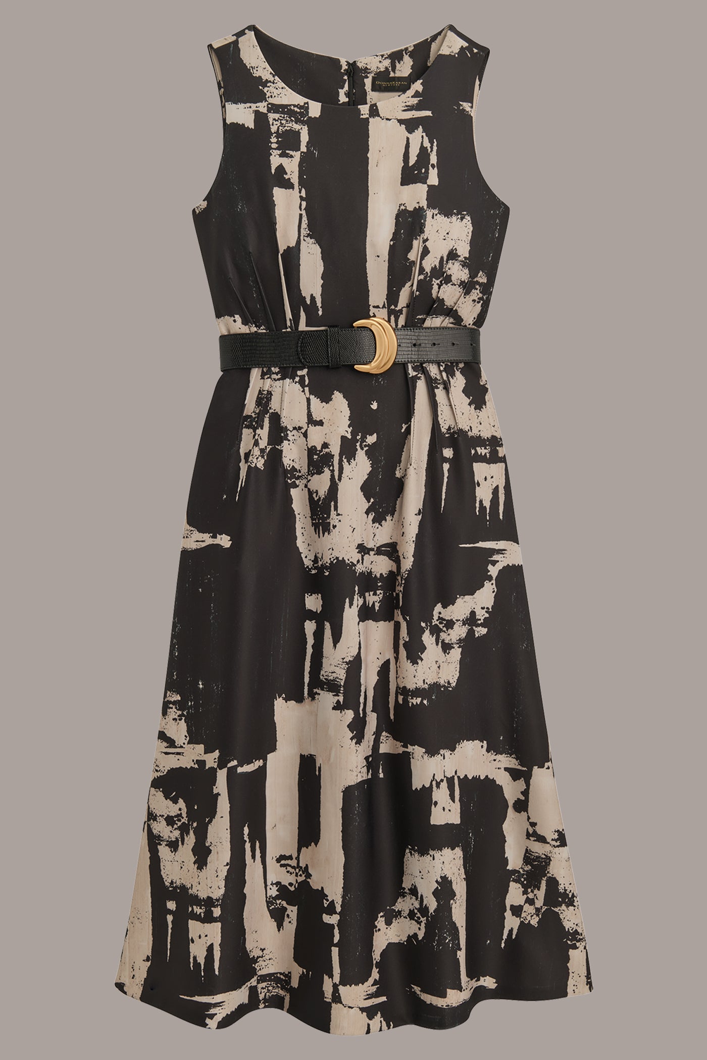 ABSTRACT PRINTED A LINE MIDI DRESS VIEW 7 ABSTRACT PRINTED A LINE MIDI DRESS VIEW 7