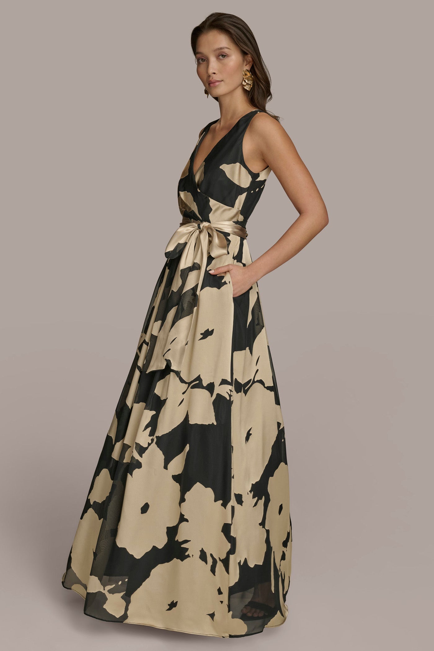 FLORAL BALL GOWN VIEW 3 FLORAL BALL GOWN VIEW 3
