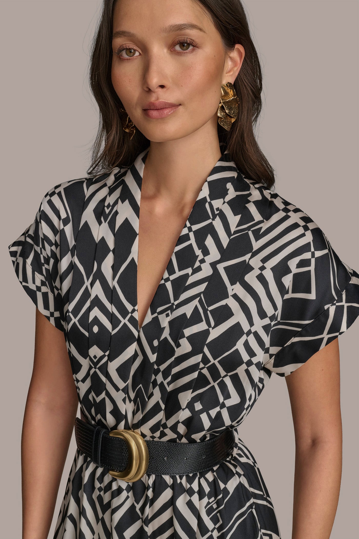 ABSTRACT MIDI SHIRT DRESS VIEW 7 ABSTRACT MIDI SHIRT DRESS VIEW 7