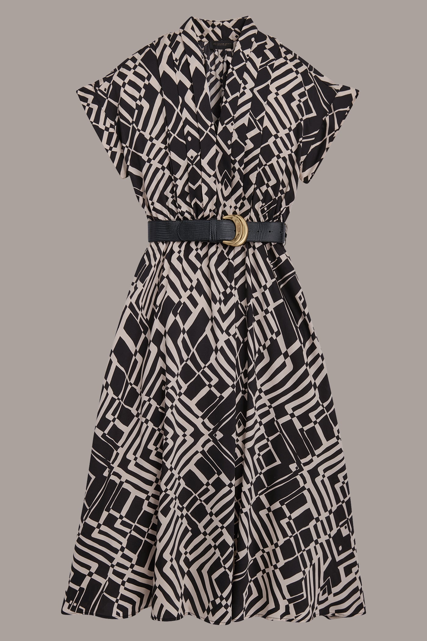 ABSTRACT MIDI SHIRT DRESS VIEW 12 ABSTRACT MIDI SHIRT DRESS VIEW 12