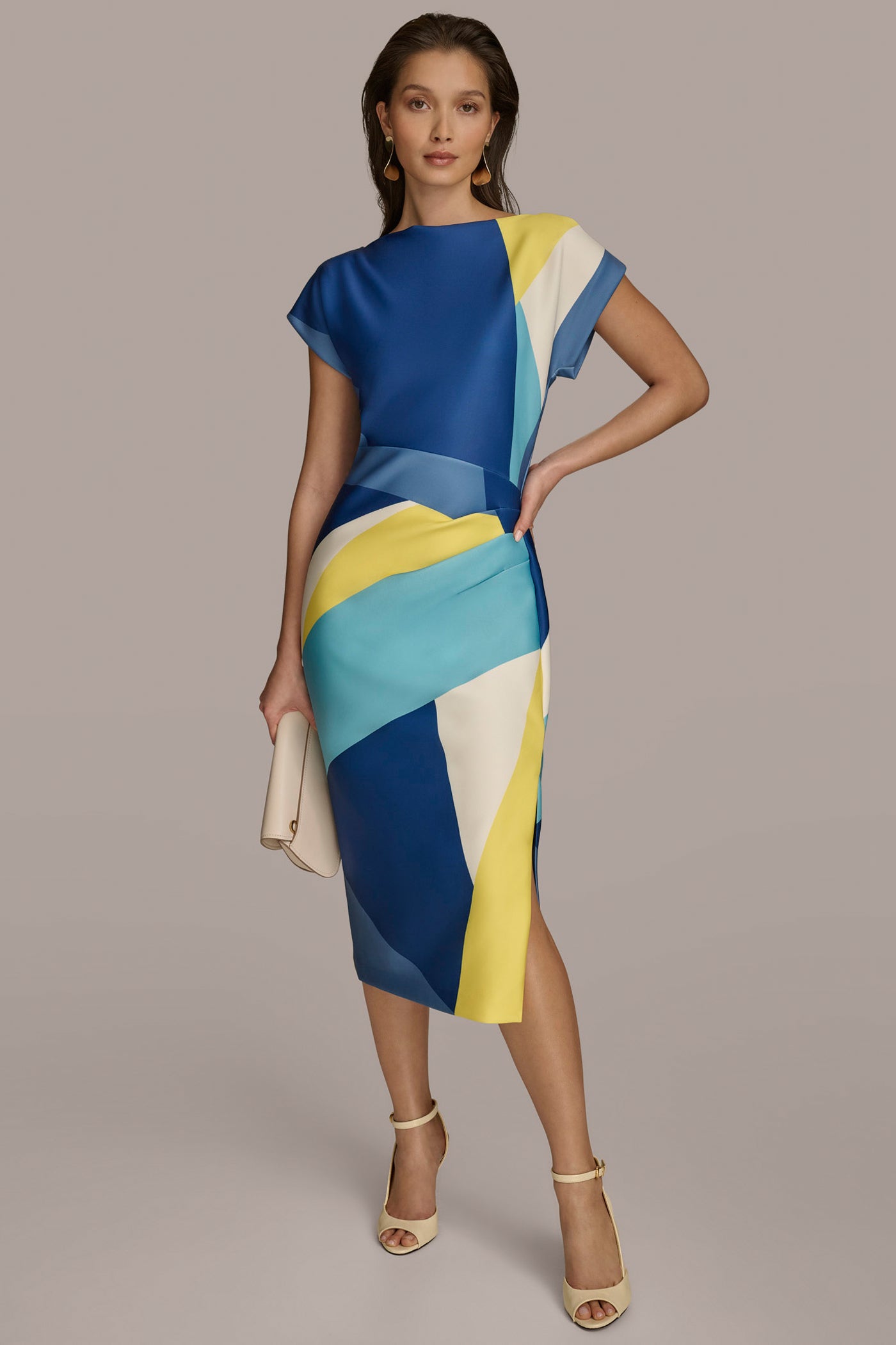 SHEATH COLORBLOCK DRESS VIEW 5 SHEATH COLORBLOCK DRESS VIEW 5
