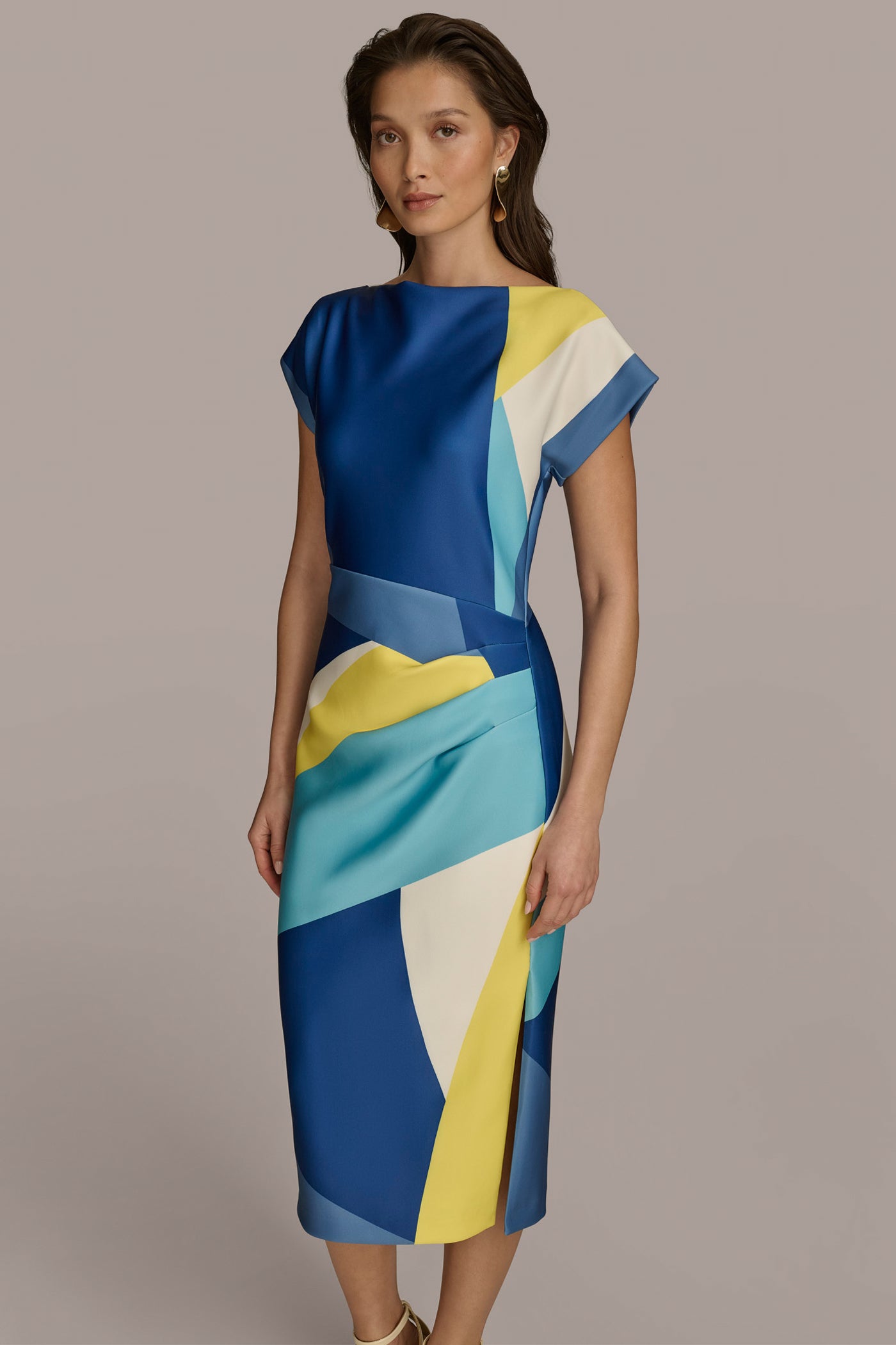 SHEATH COLORBLOCK DRESS VIEW 4 SHEATH COLORBLOCK DRESS VIEW 4