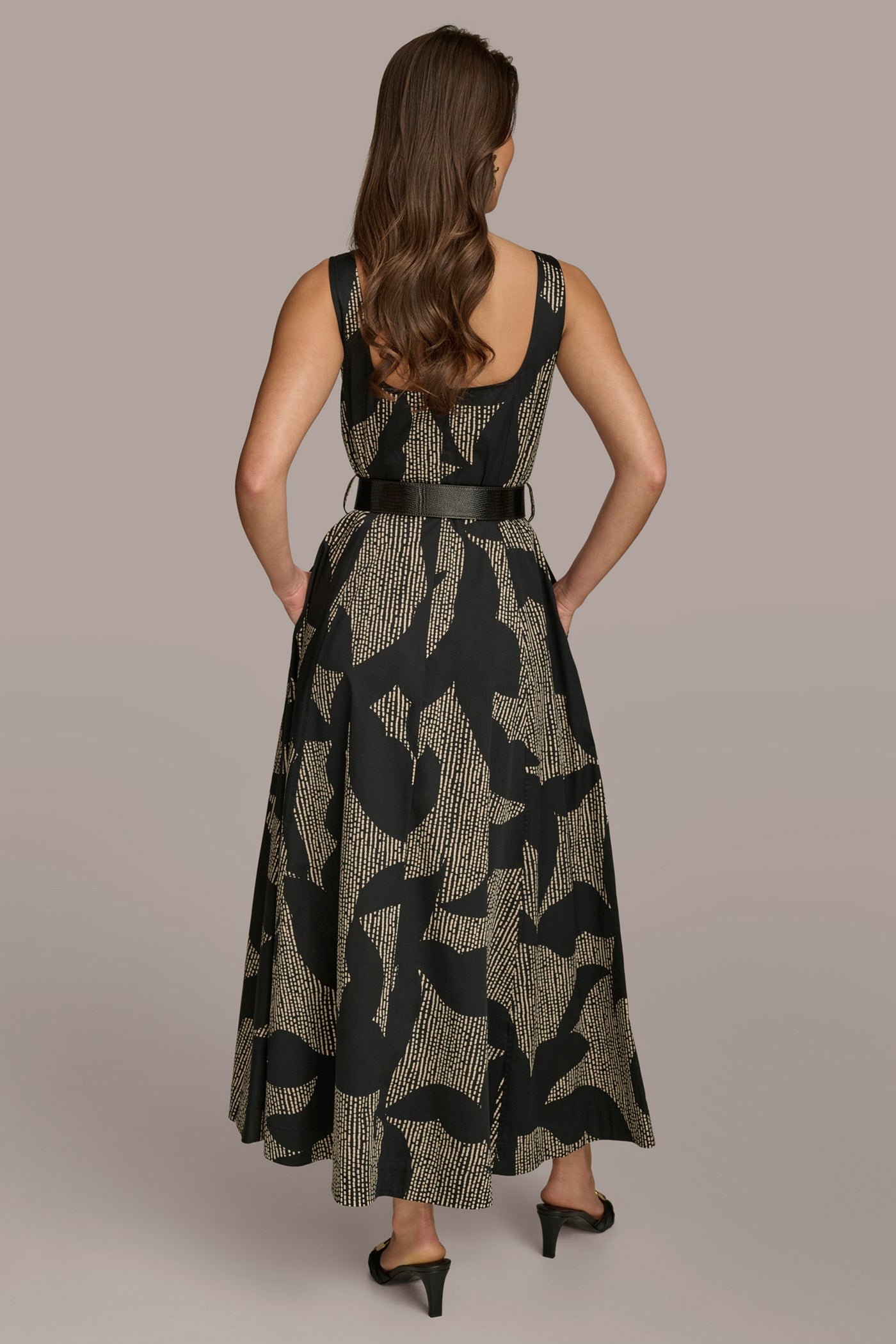 COTTON A LINE MIDI DRESS | View 2 | Black Dresses COTTON A LINE MIDI DRESS | View 2 | Black Dresses