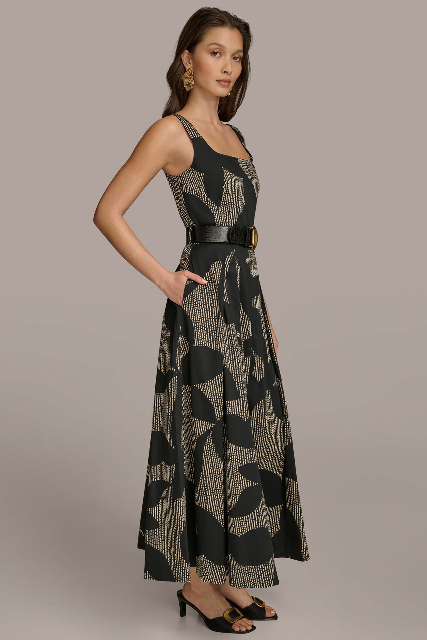 COTTON A LINE MIDI DRESS VIEW 3 COTTON A LINE MIDI DRESS VIEW 3