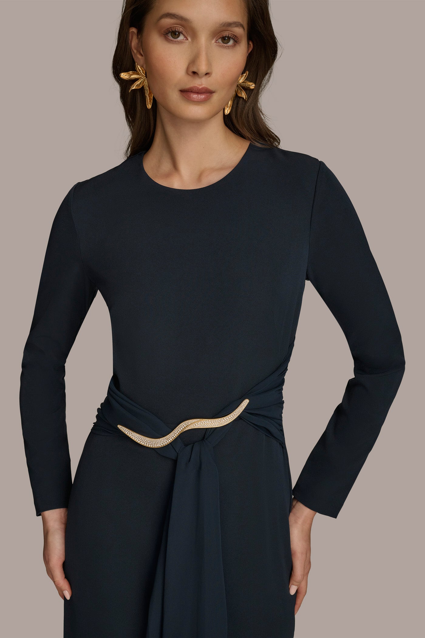 FAUX WRAP GOWN VIEW 6 FAUX WRAP GOWN VIEW 6