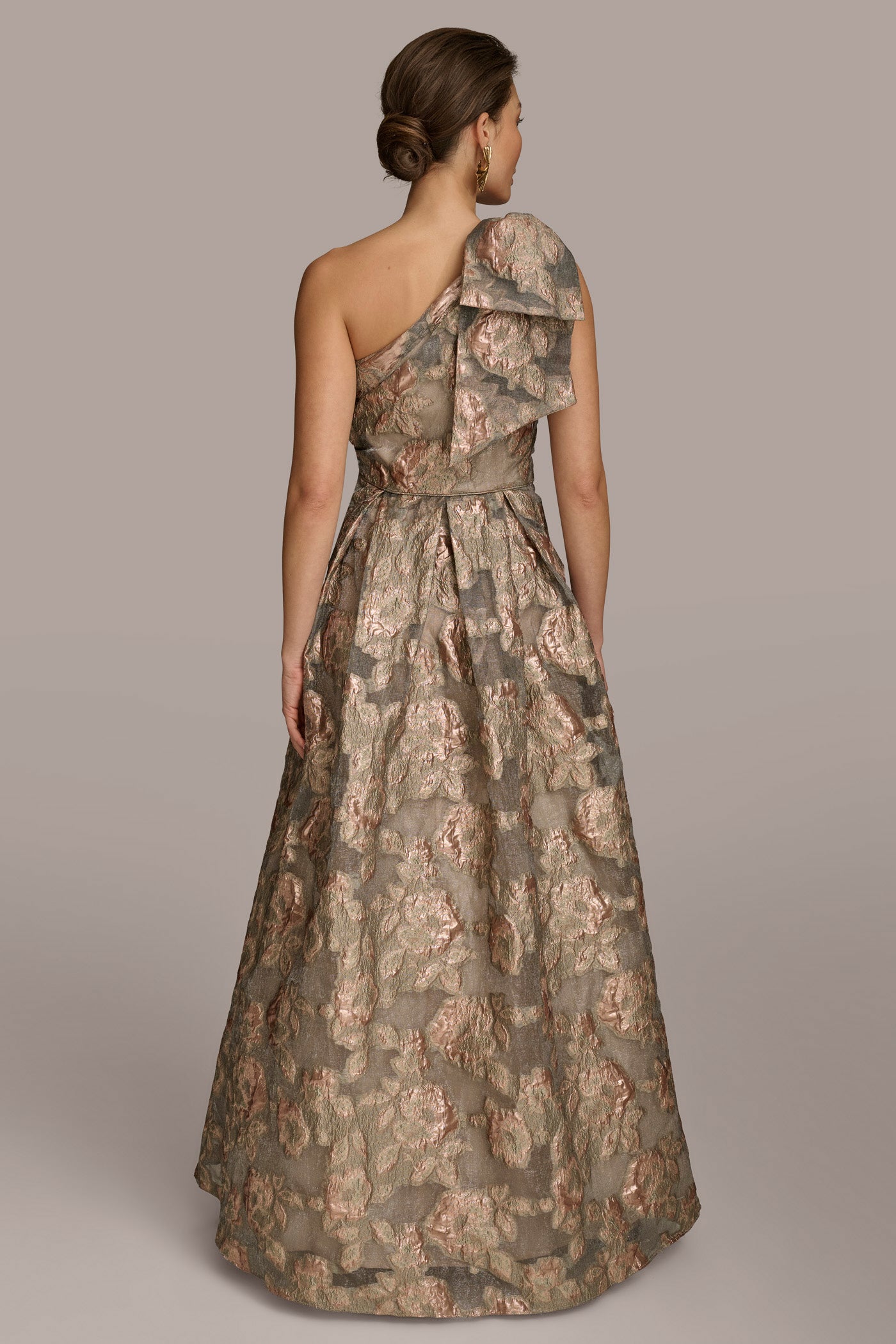 ONE SHOULDER BOW FLORAL BALL GOWN VIEW 4 | Dresses & Jumpsuits ONE SHOULDER BOW FLORAL BALL GOWN VIEW 4 | Dresses & Jumpsuits