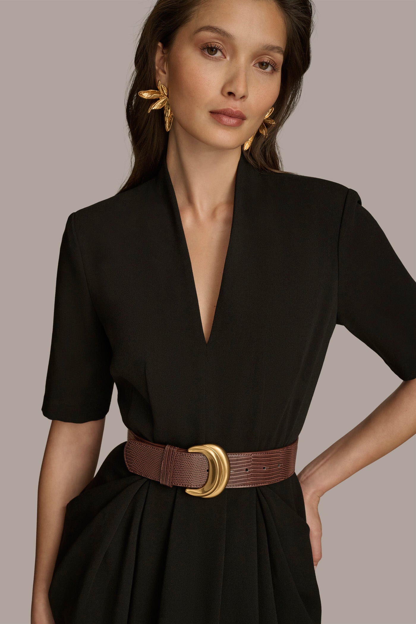 BELTED MIDI DRESS VIEW 6 | Black Dresses BELTED MIDI DRESS VIEW 6 | Black Dresses