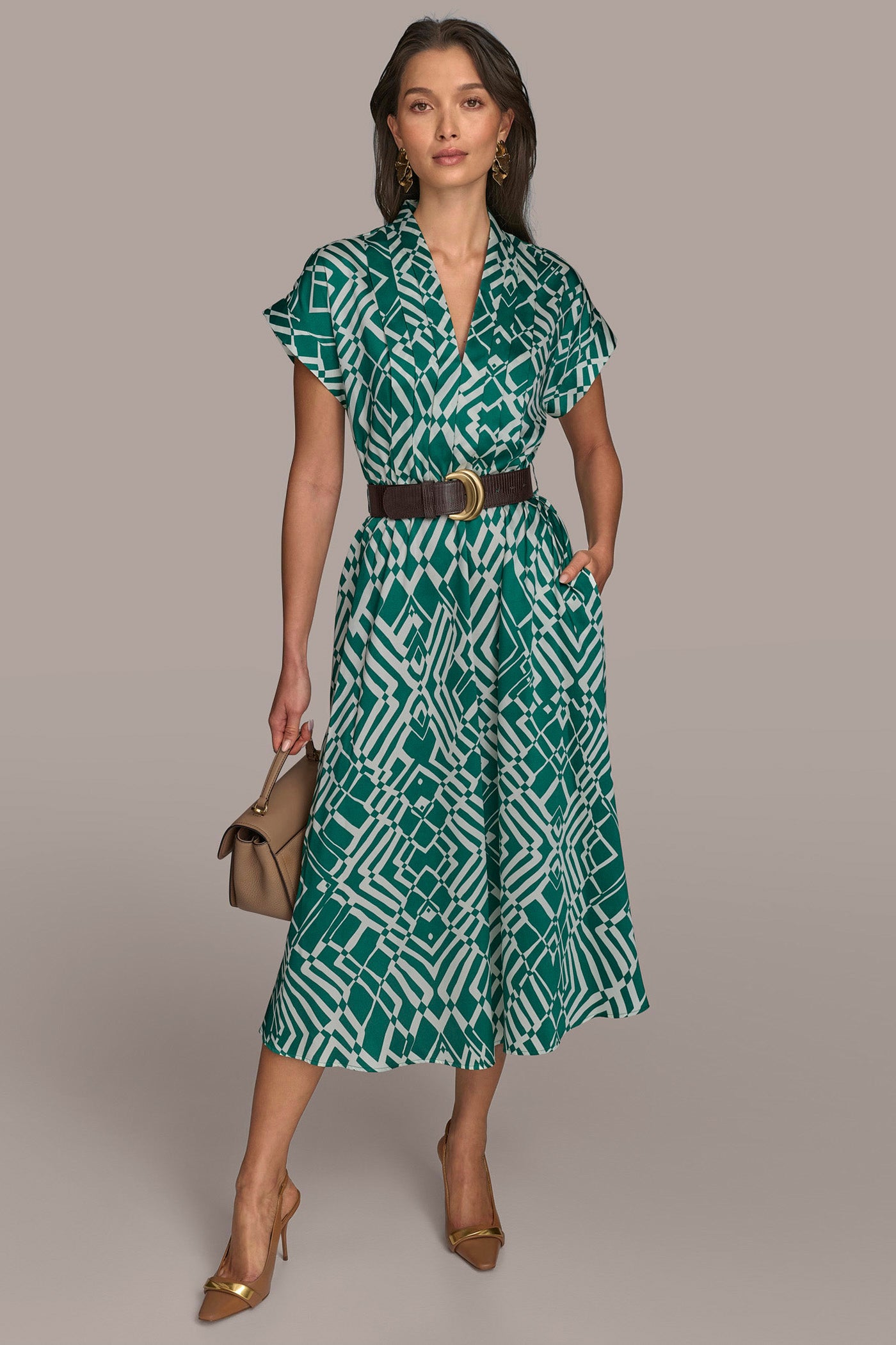 ABSTRACT MIDI SHIRT DRESS VIEW 4 | Last Chance ABSTRACT MIDI SHIRT DRESS VIEW 4 | Last Chance