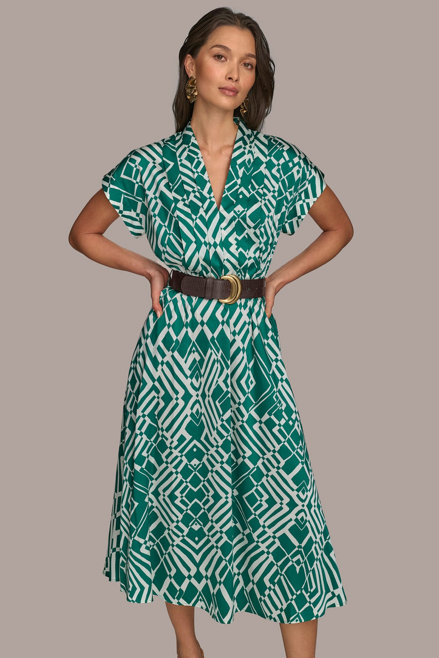 ABSTRACT MIDI SHIRT DRESS VIEW 5 | Last Chance ABSTRACT MIDI SHIRT DRESS VIEW 5 | Last Chance