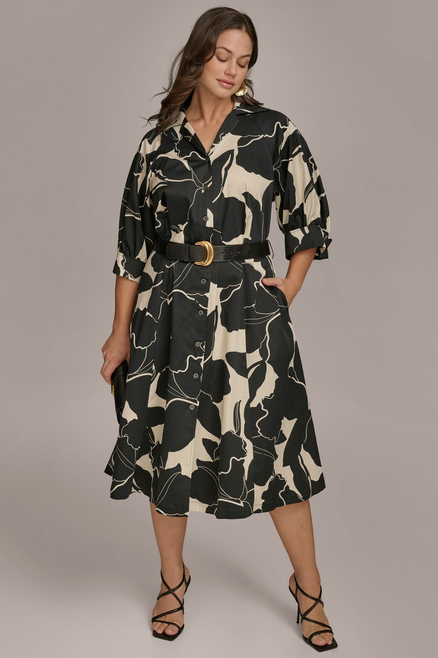 COTTON MIDI SHIRT DRESS VIEW 6 COTTON MIDI SHIRT DRESS VIEW 6