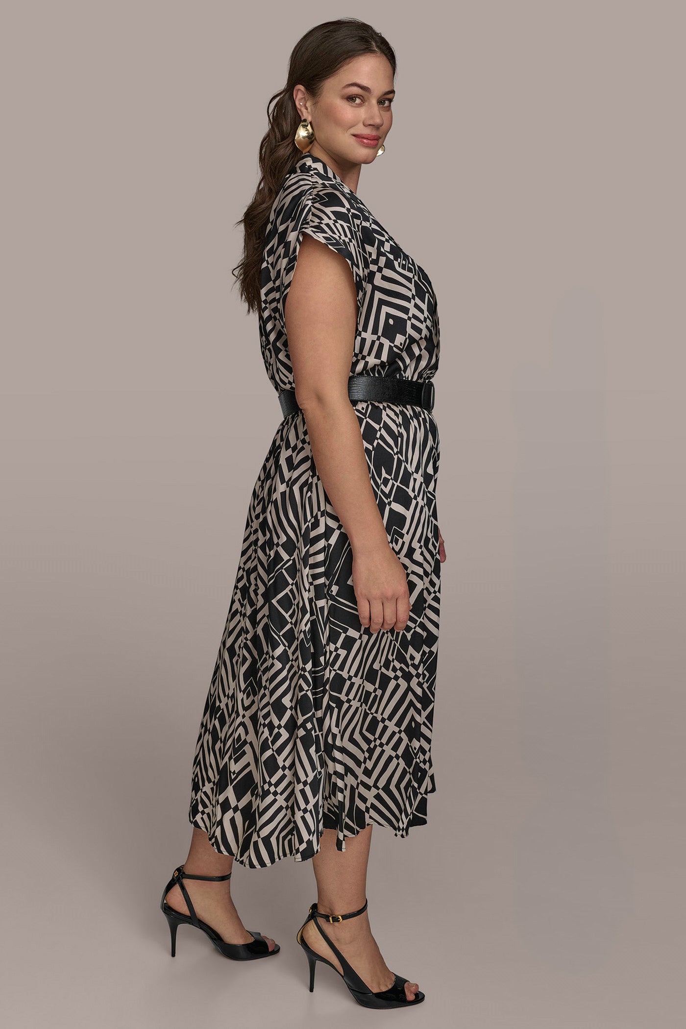 ABSTRACT MIDI SHIRT DRESS VIEW 10 ABSTRACT MIDI SHIRT DRESS VIEW 10