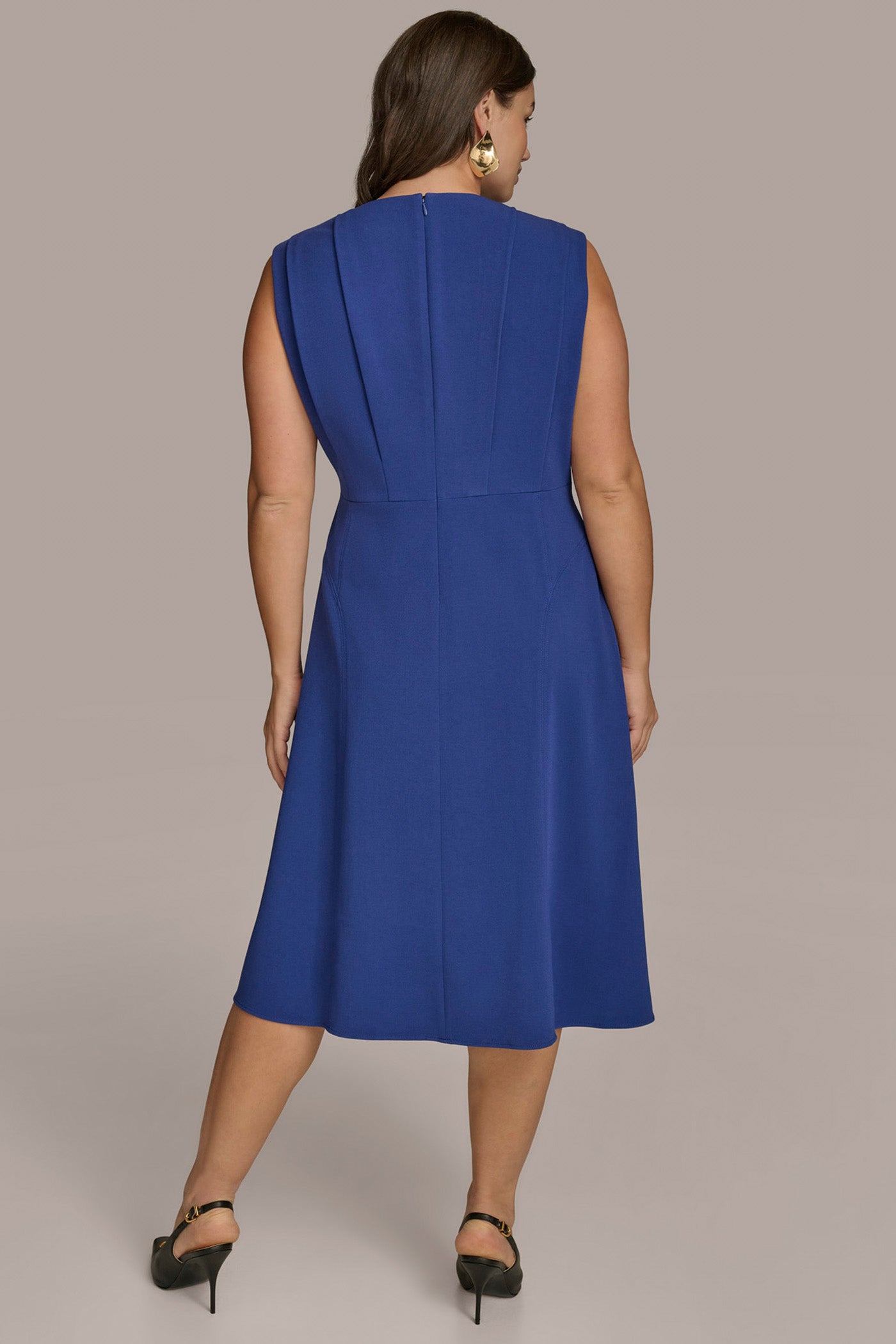 PLUS SIZE VNECK A LINE MIDI DRESS | View 2 | Plus Size Dresses PLUS SIZE VNECK A LINE MIDI DRESS | View 2 | Plus Size Dresses