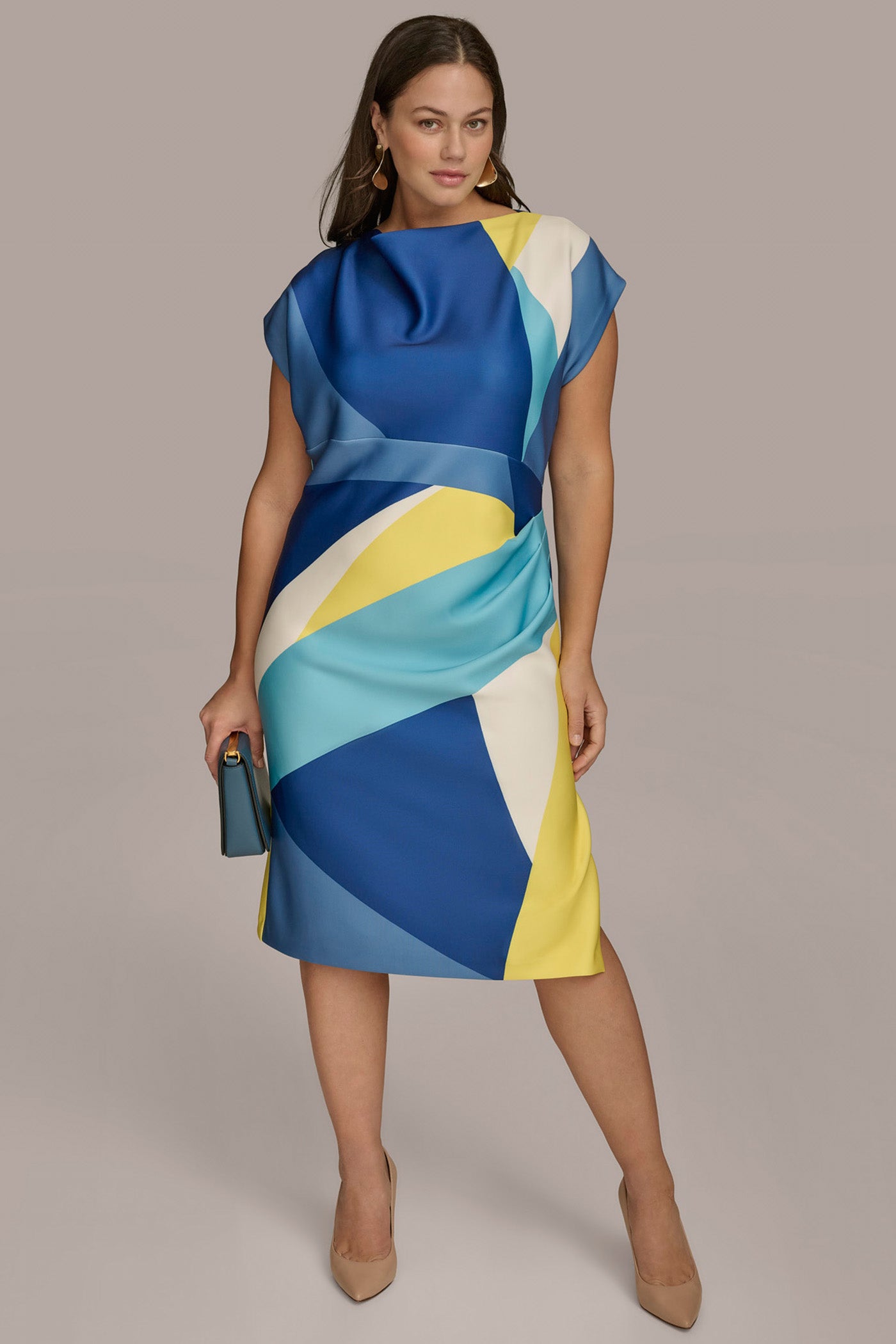 SHEATH COLORBLOCK DRESS VIEW 8 SHEATH COLORBLOCK DRESS VIEW 8