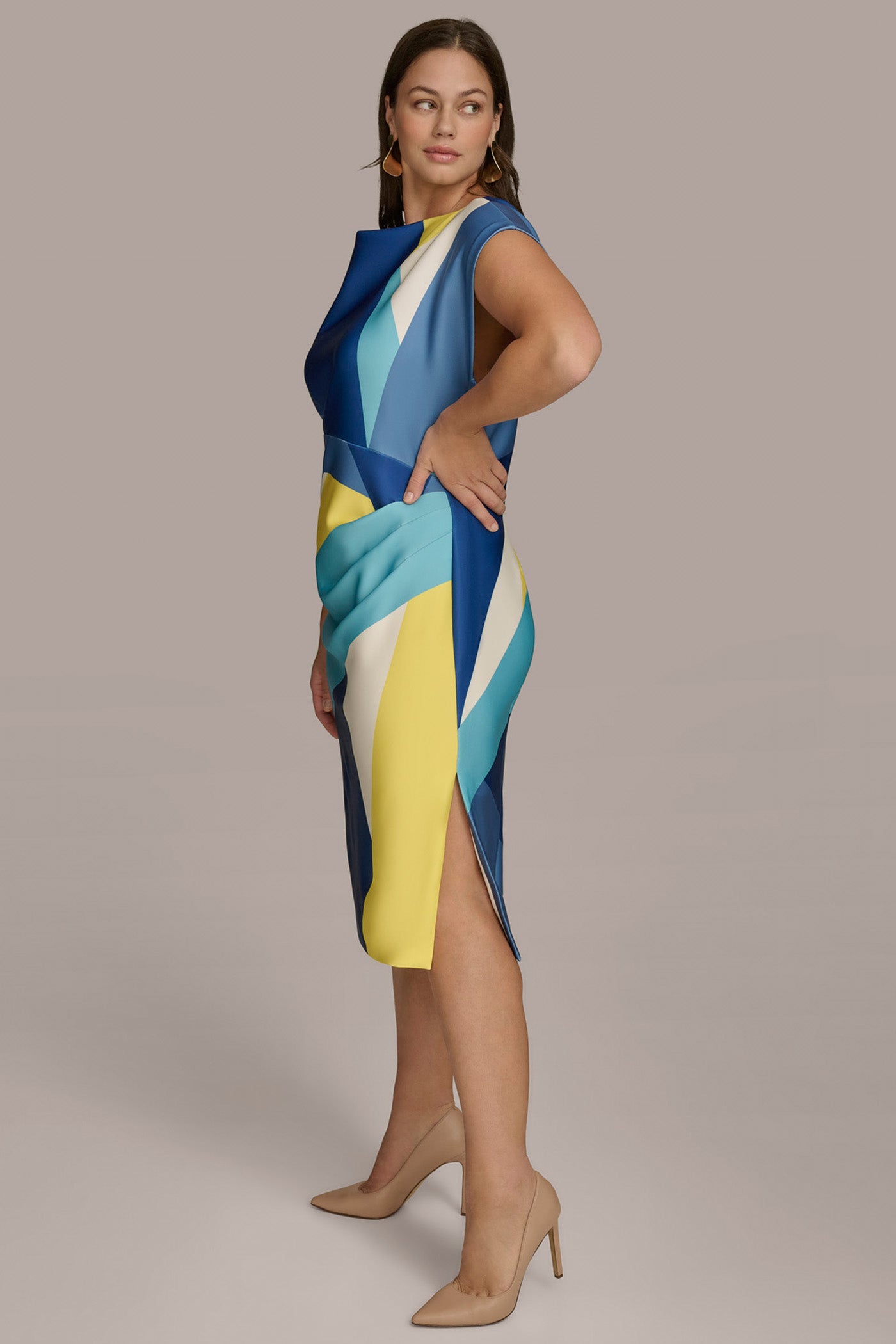 SHEATH COLORBLOCK DRESS VIEW 9 SHEATH COLORBLOCK DRESS VIEW 9