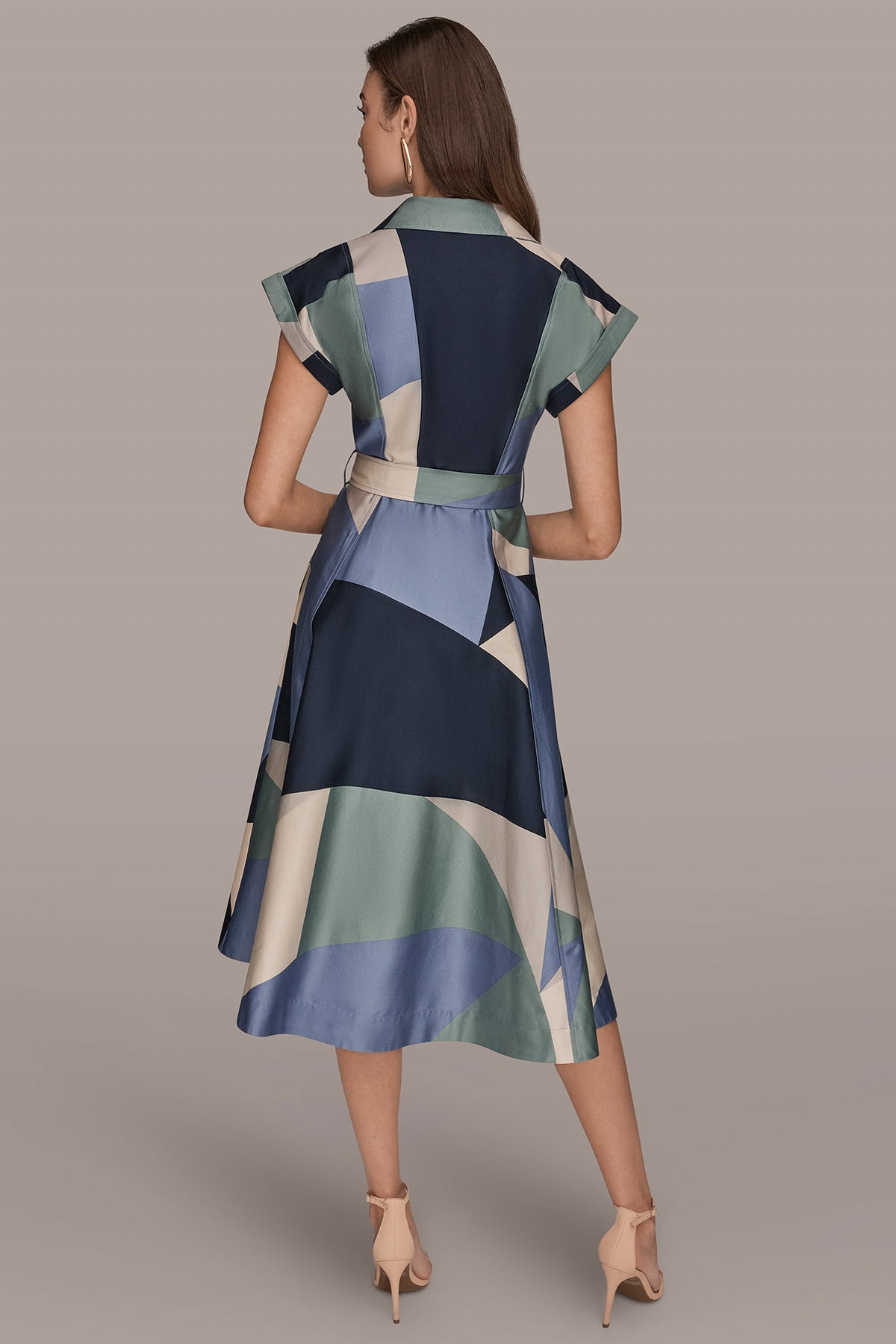 Cotton Printed Midi Shirt Dress | Shirt Dress