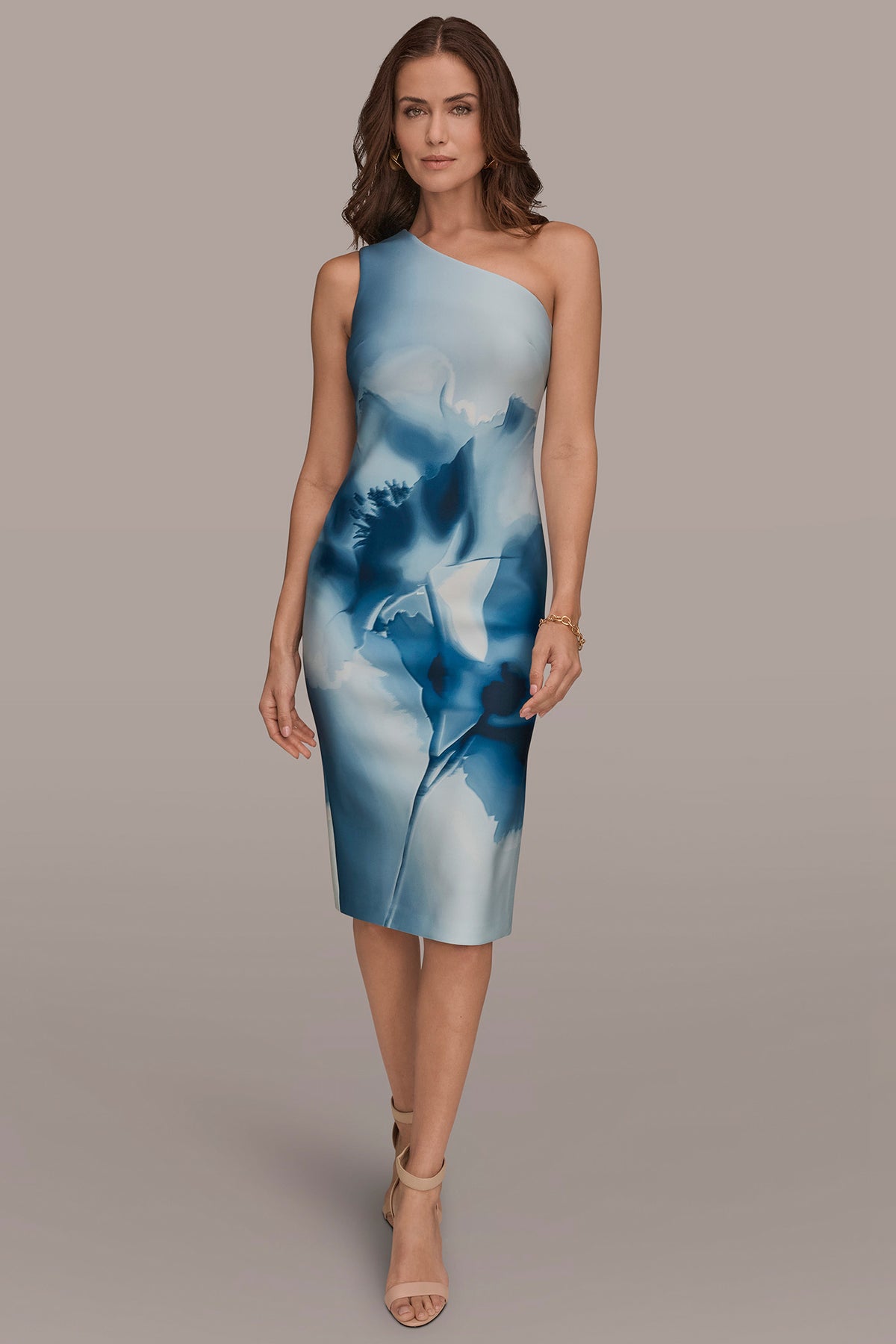 Floral One Shoulder Sheath Dress | Sheath Dress