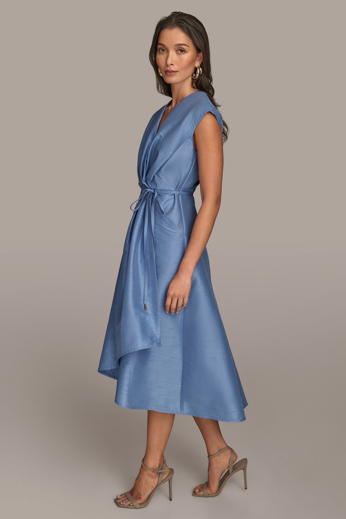GATHERED WRAP DRESS VIEW 4 | Essential Dresses GATHERED WRAP DRESS VIEW 4 | Essential Dresses