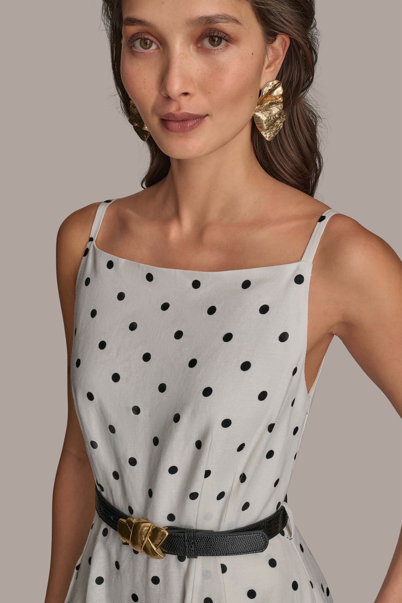 BOAT NECK POLKA DOT FIT AND FLARE MAXI VIEW 4 BOAT NECK POLKA DOT FIT AND FLARE MAXI VIEW 4