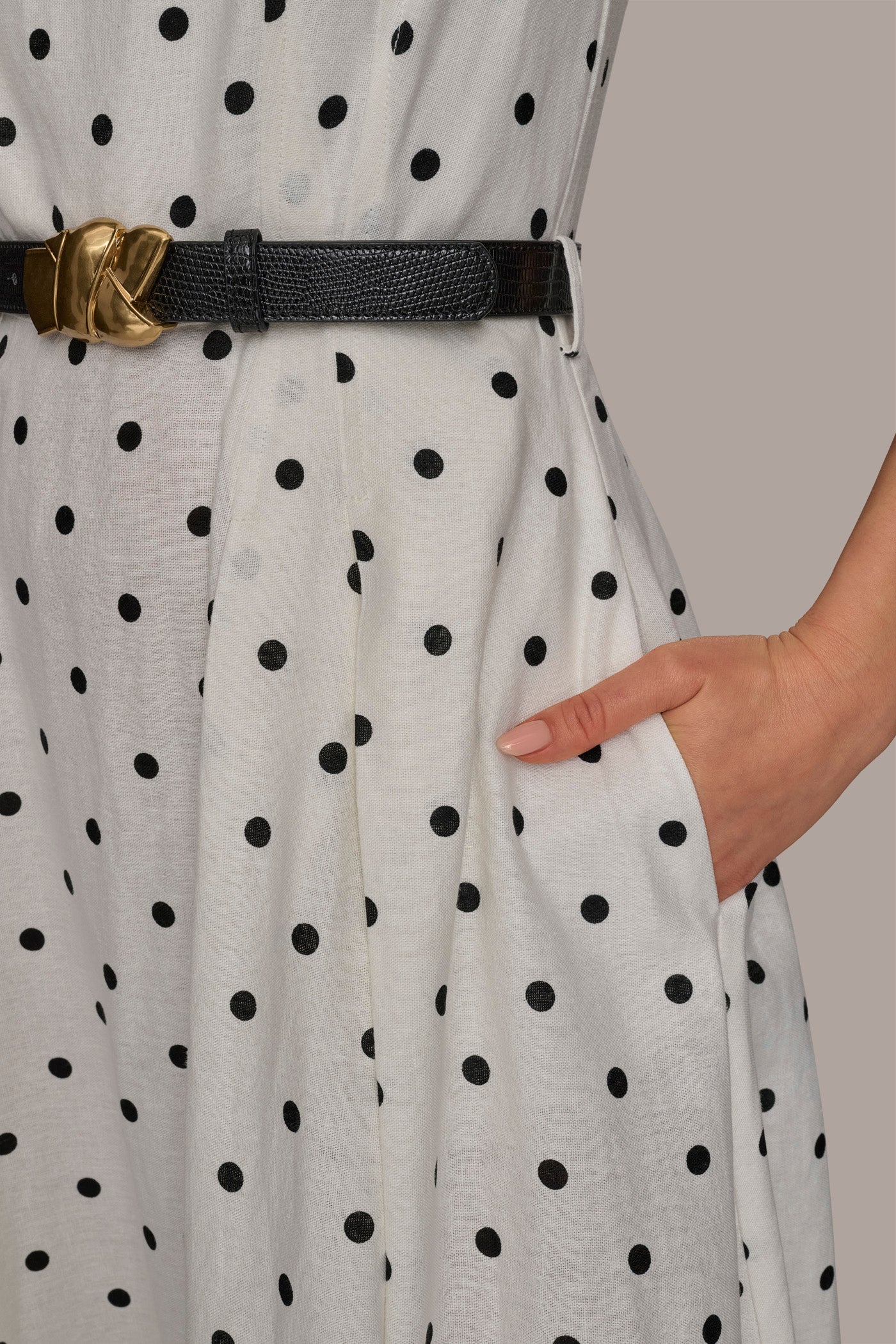 BOAT NECK POLKA DOT FIT AND FLARE MAXI VIEW 5 BOAT NECK POLKA DOT FIT AND FLARE MAXI VIEW 5