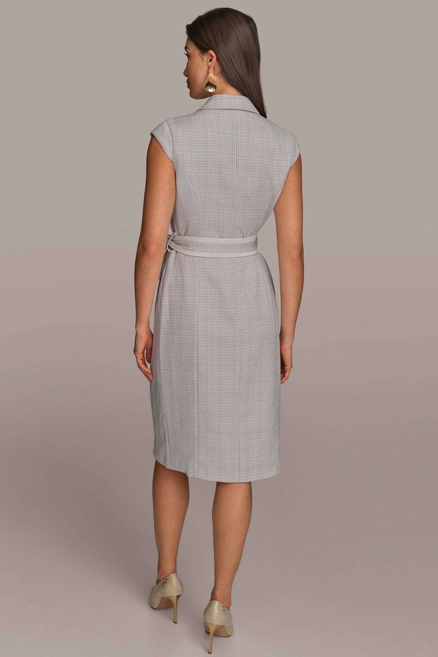 TWEED CAP SLEEVE COAT DRESS | View 2 | Office to Evening Dresses TWEED CAP SLEEVE COAT DRESS | View 2 | Office to Evening Dresses