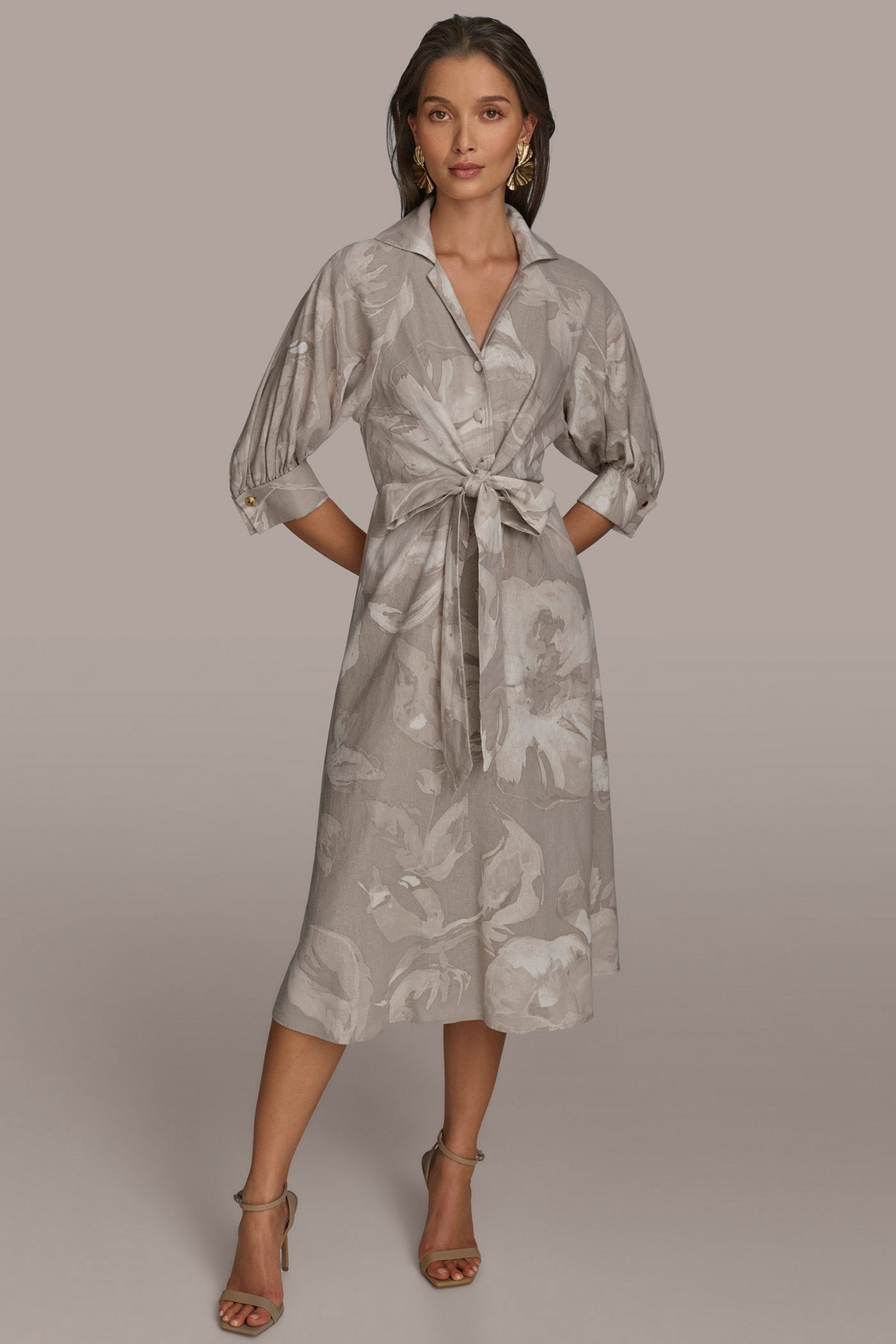 LINEN MIDI SHIRT DRESS | View 1 | Essential Dresses LINEN MIDI SHIRT DRESS | View 1 | Essential Dresses