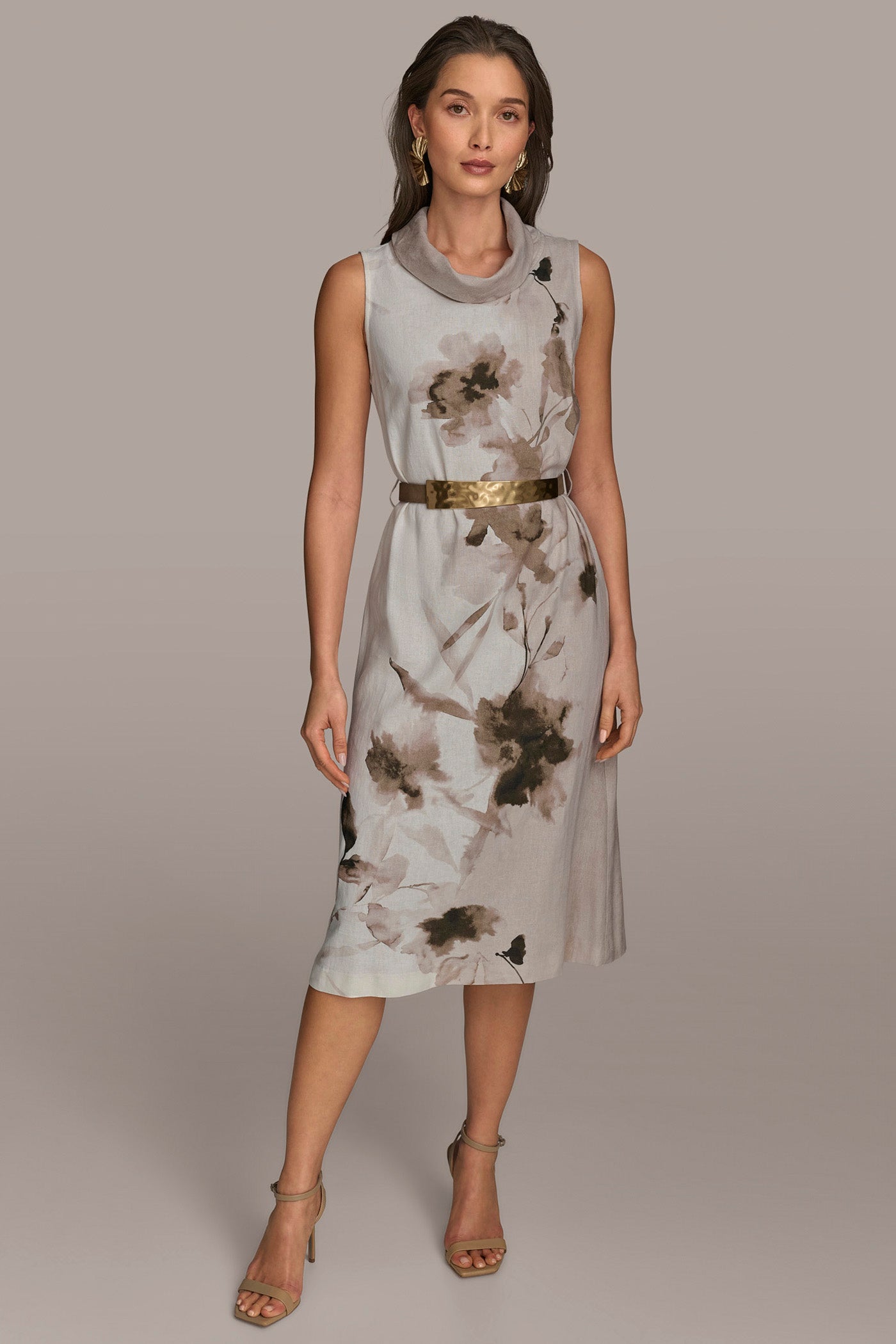 FLORAL MOCK NECK SHIFT DRESS | View 1 | SALE FLORAL MOCK NECK SHIFT DRESS | View 1 | SALE