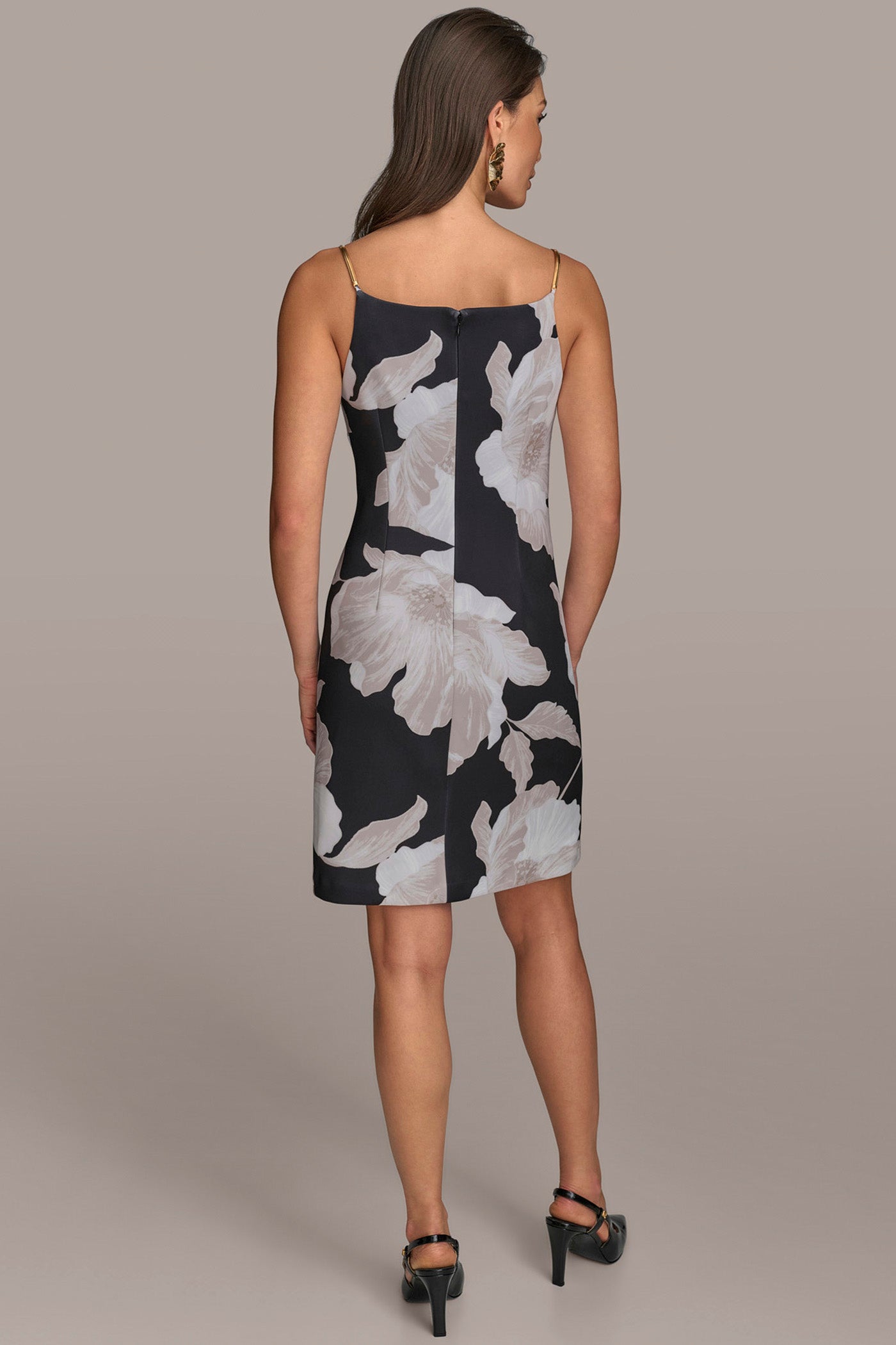 FLORAL BOAT NECK SHEATH DRESS | View 2 | Black Dresses FLORAL BOAT NECK SHEATH DRESS | View 2 | Black Dresses