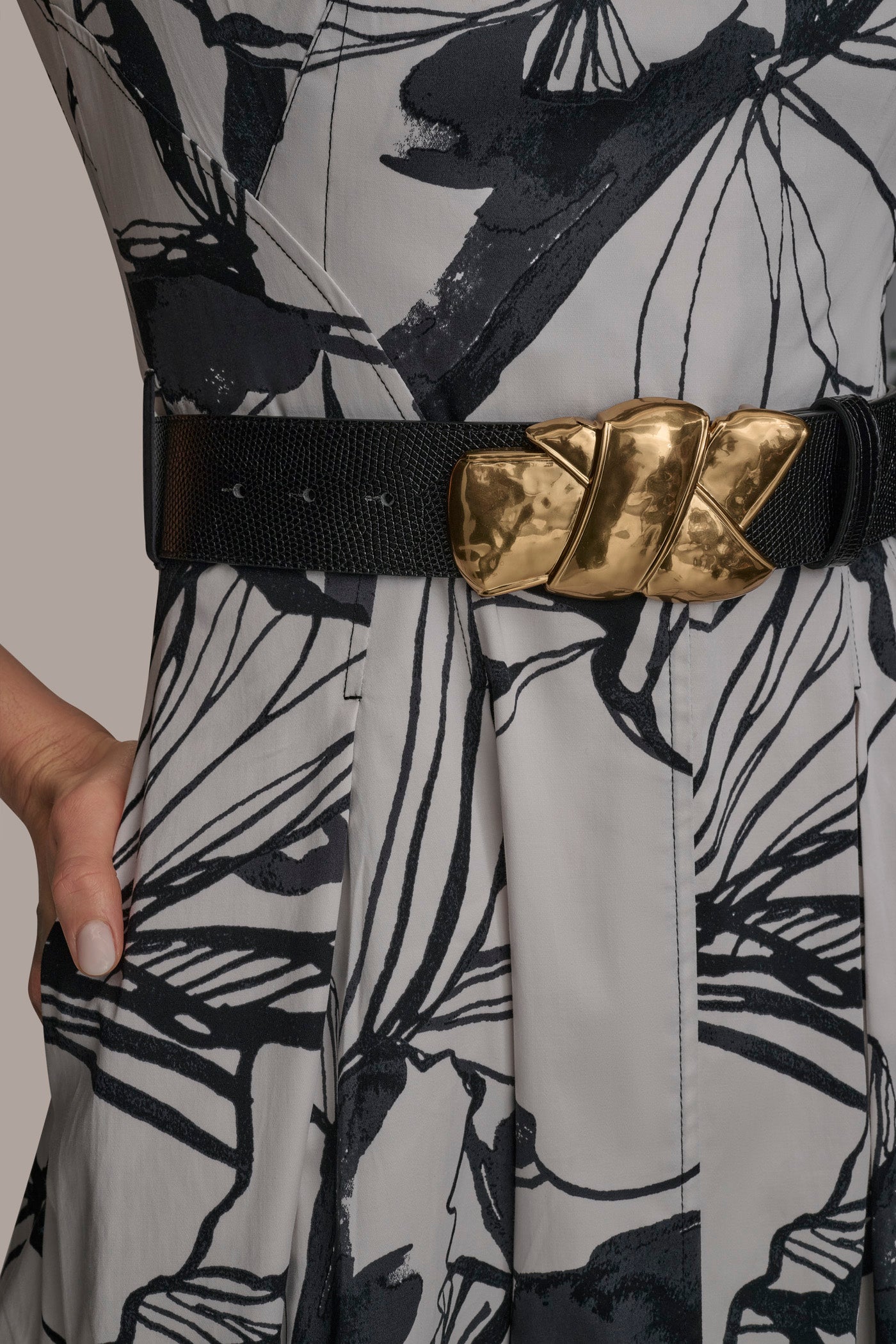 COTTON A LINE MIDI WITH BELT VIEW 6 | SALE COTTON A LINE MIDI WITH BELT VIEW 6 | SALE