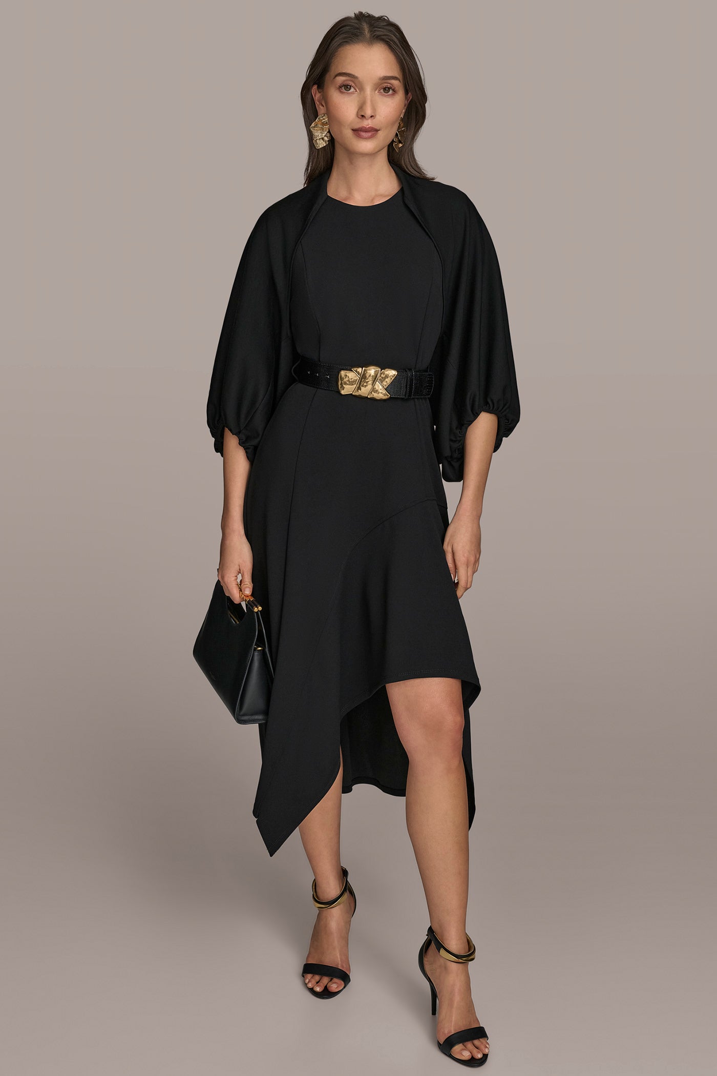 OPEN FRONT PUFF SLEEVE SHRUG VIEW 5 | All Products OPEN FRONT PUFF SLEEVE SHRUG VIEW 5 | All Products