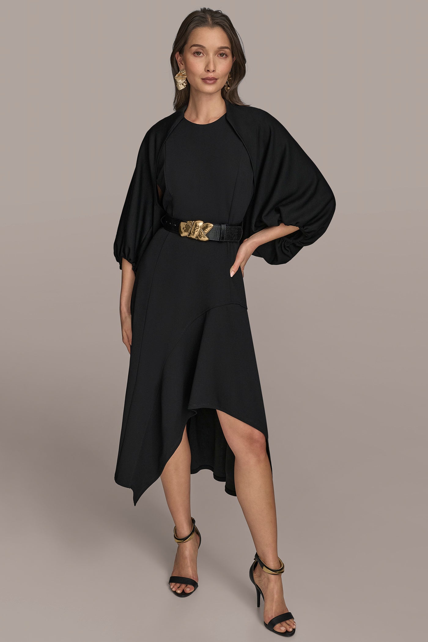 OPEN FRONT PUFF SLEEVE SHRUG VIEW 6 | All Products OPEN FRONT PUFF SLEEVE SHRUG VIEW 6 | All Products