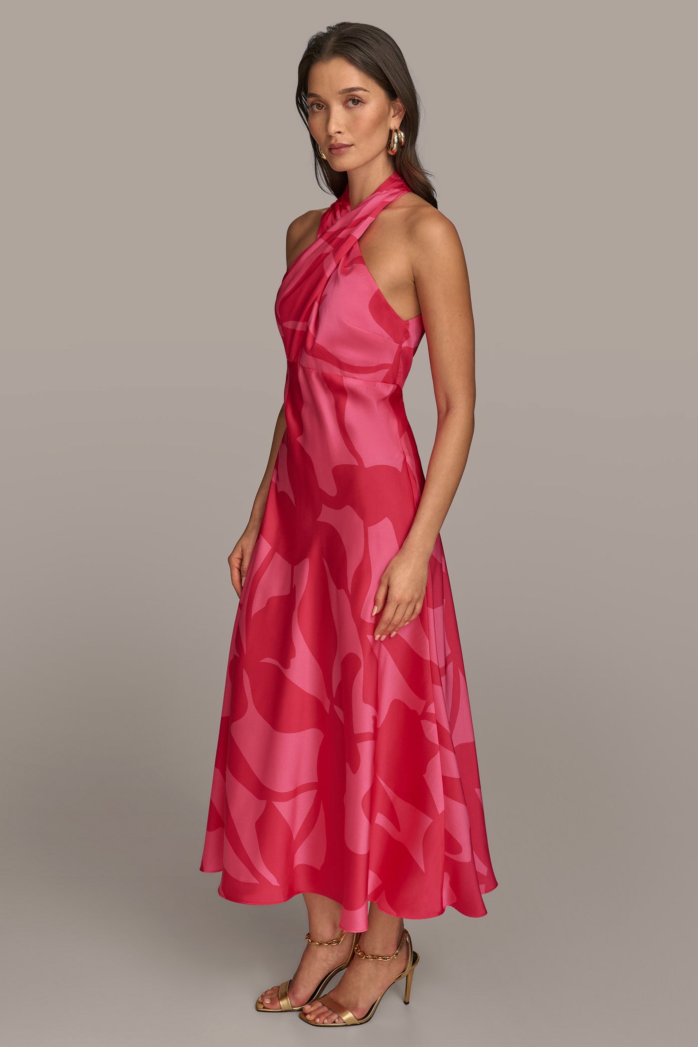 CROSS-FRONT MIDI HALTER DRESS VIEW 3 | Welcome Code Exclusions CROSS-FRONT MIDI HALTER DRESS VIEW 3 | Welcome Code Exclusions