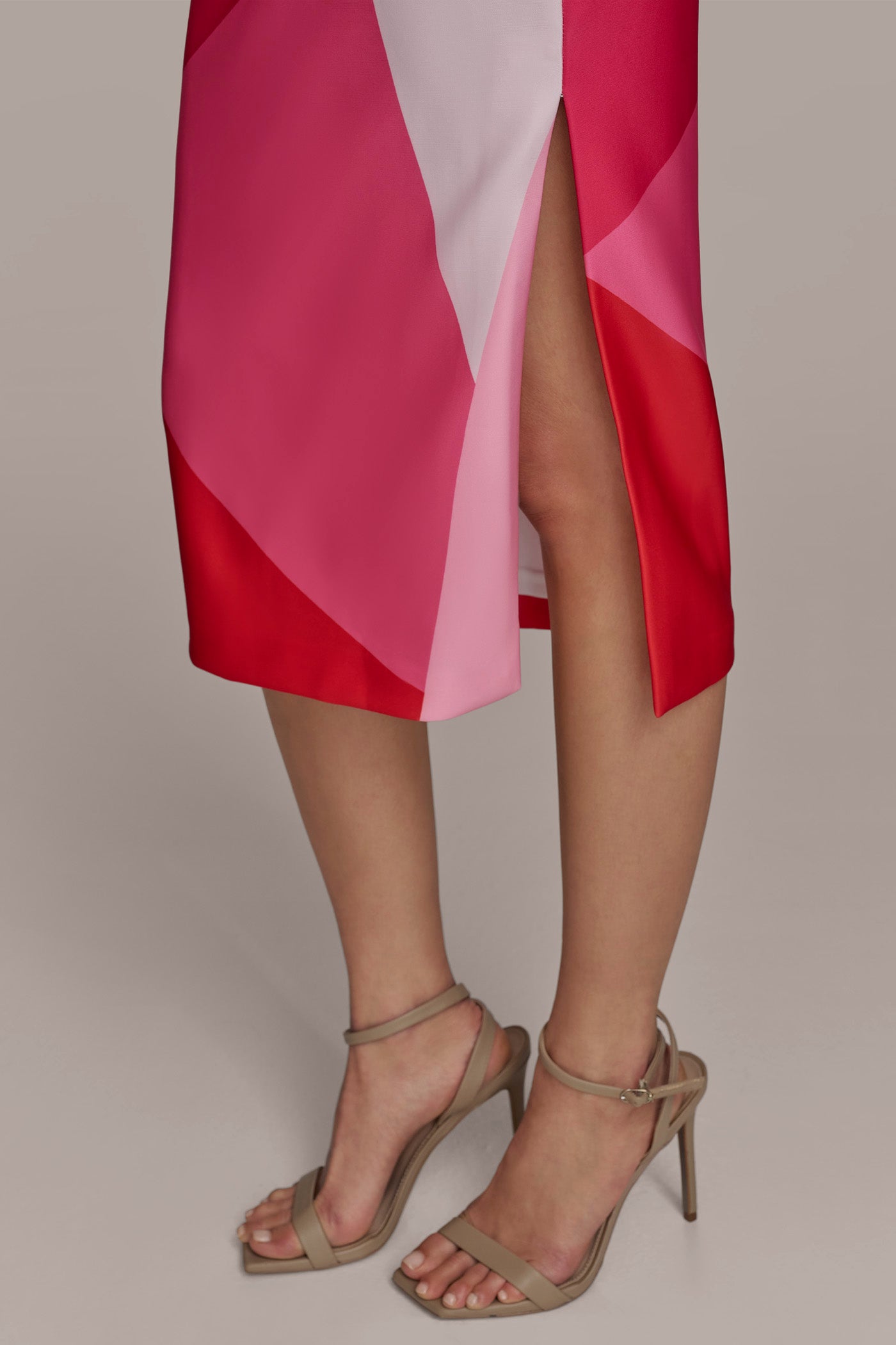 ASYMMETRICAL NECK GEOMETRIC MIDI SHEATH VIEW 8 | Cocktail & Party ASYMMETRICAL NECK GEOMETRIC MIDI SHEATH VIEW 8 | Cocktail & Party