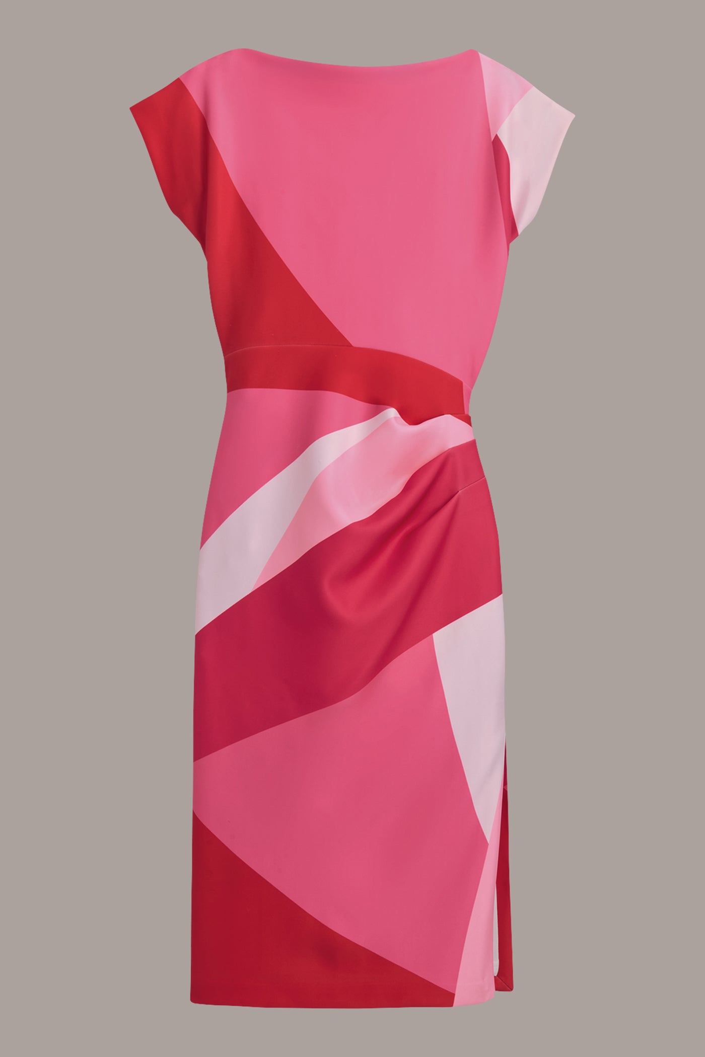 ASYMMETRICAL NECK GEOMETRIC MIDI SHEATH VIEW 9 | Cocktail & Party ASYMMETRICAL NECK GEOMETRIC MIDI SHEATH VIEW 9 | Cocktail & Party