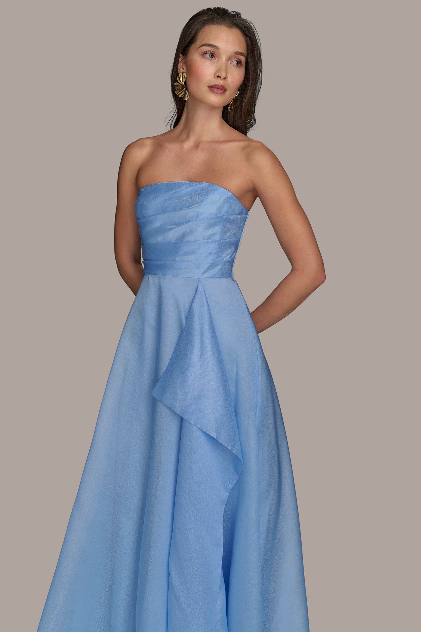 STRAPLESS CASCADING GOWN VIEW 7 | Formal & Black Tie STRAPLESS CASCADING GOWN VIEW 7 | Formal & Black Tie