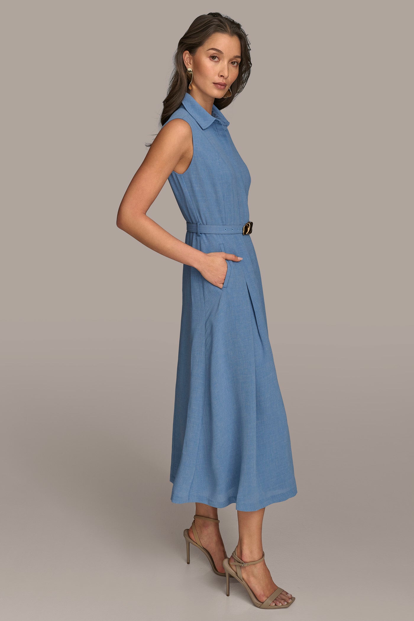 A LINE MIDI SHIRT DRESS VIEW 3 | Essential Dresses A LINE MIDI SHIRT DRESS VIEW 3 | Essential Dresses