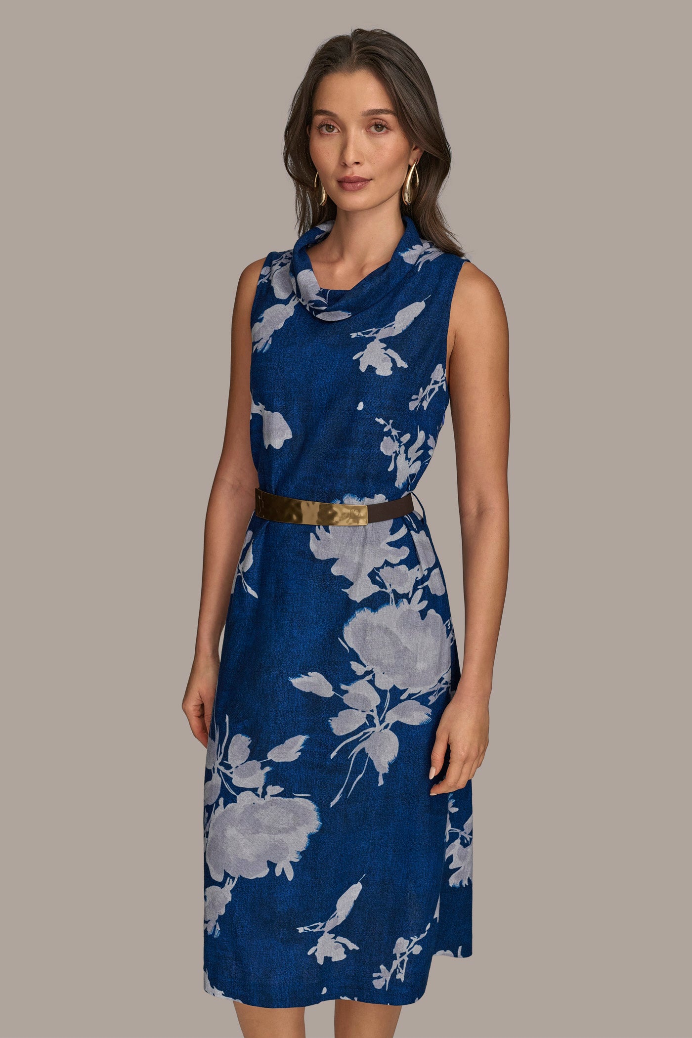 FLORAL MOCK NECK SHIFT DRESS VIEW 5 | SALE FLORAL MOCK NECK SHIFT DRESS VIEW 5 | SALE