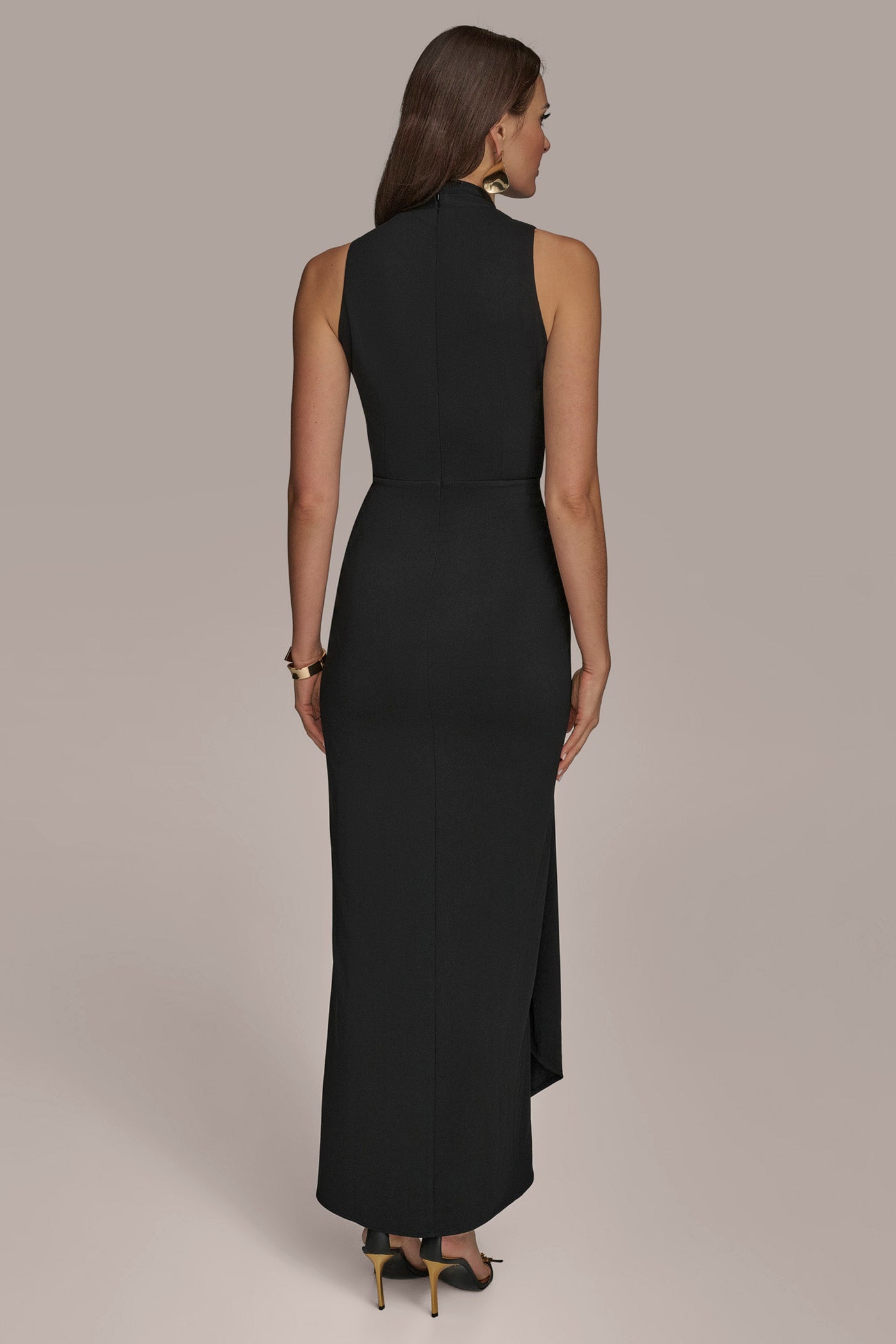V-NECK WRAP-EFFECT GOWN | View 2 | Fall Collection V-NECK WRAP-EFFECT GOWN | View 2 | Fall Collection