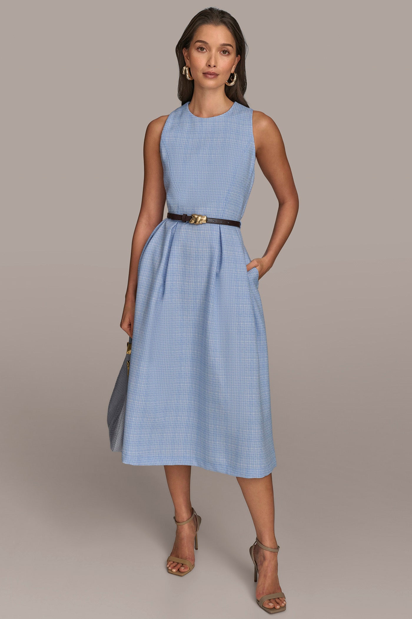 SLEEVELESS FIT AND FLARE DRESS | View 1 | Essential Dresses SLEEVELESS FIT AND FLARE DRESS | View 1 | Essential Dresses