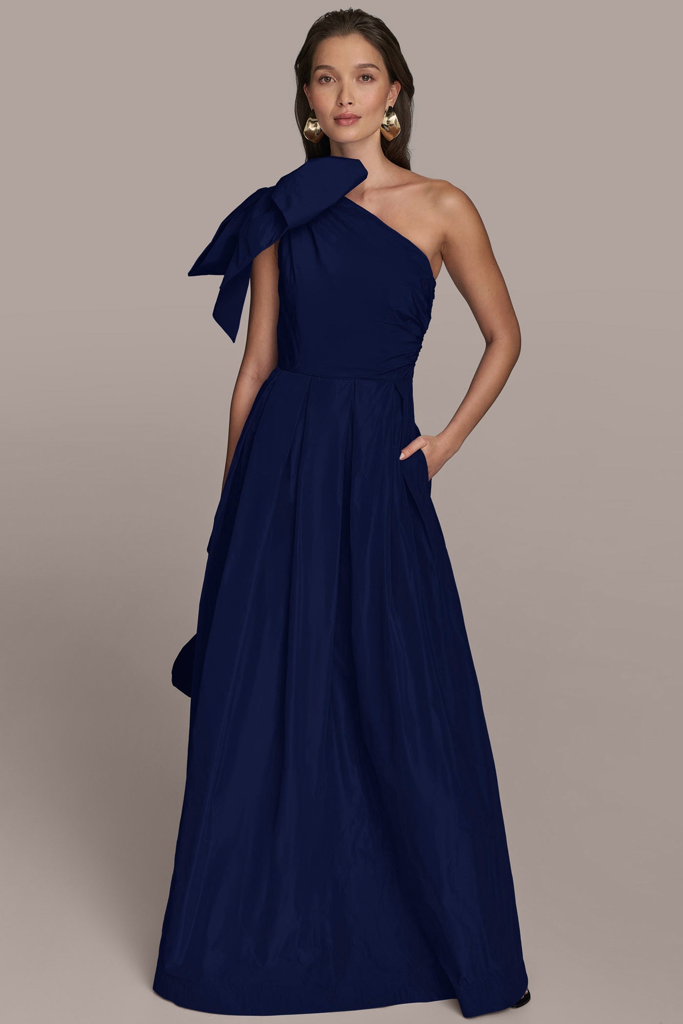 ONE-SHOULDER BOW-EMBELLISHED BALL GOWN VIEW 4 | Formal & Black Tie ONE-SHOULDER BOW-EMBELLISHED BALL GOWN VIEW 4 | Formal & Black Tie