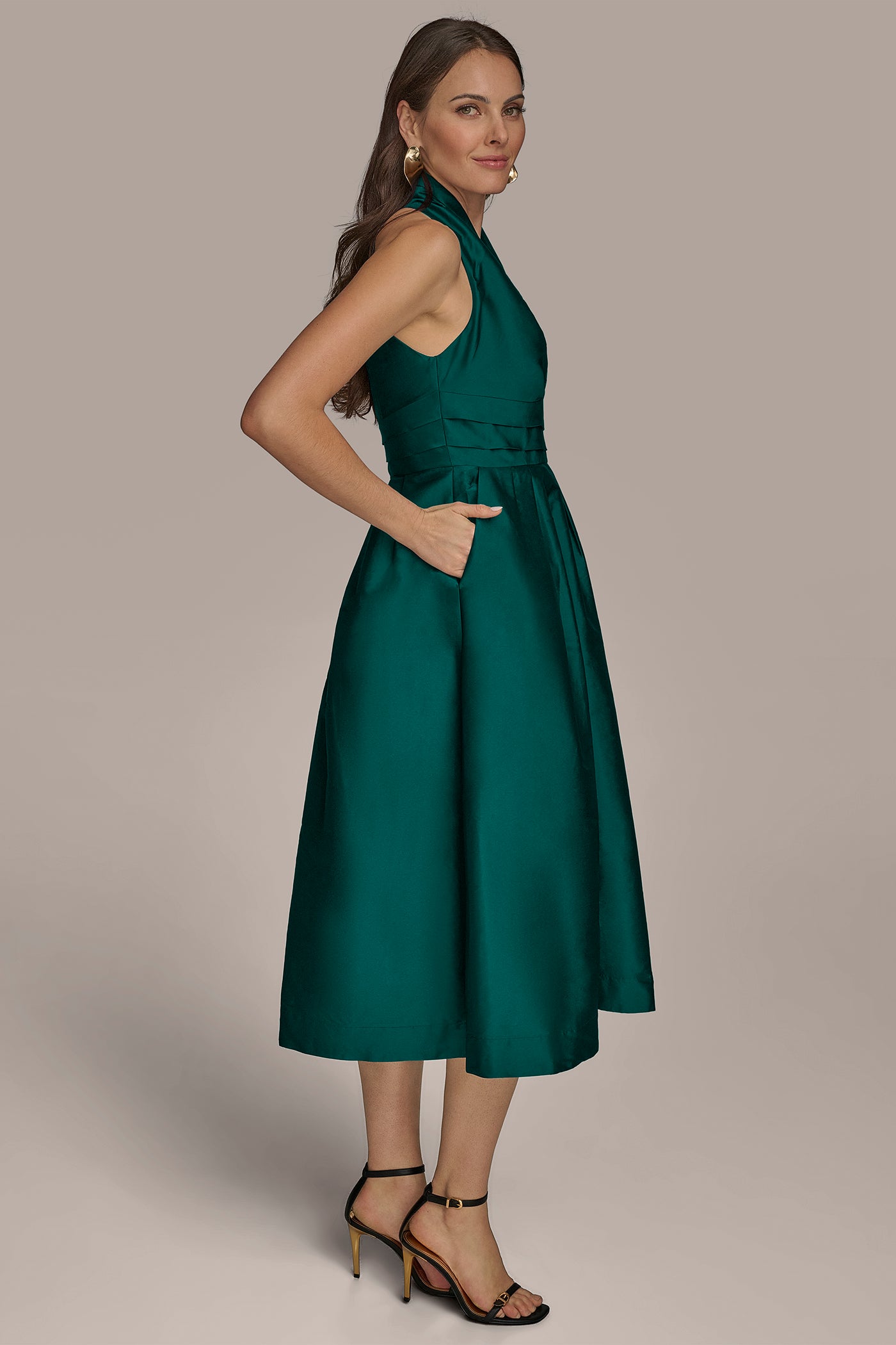 HALTER NECK A LINE COCKTAIL DRESS VIEW 3 | Dresses & Jumpsuits HALTER NECK A LINE COCKTAIL DRESS VIEW 3 | Dresses & Jumpsuits