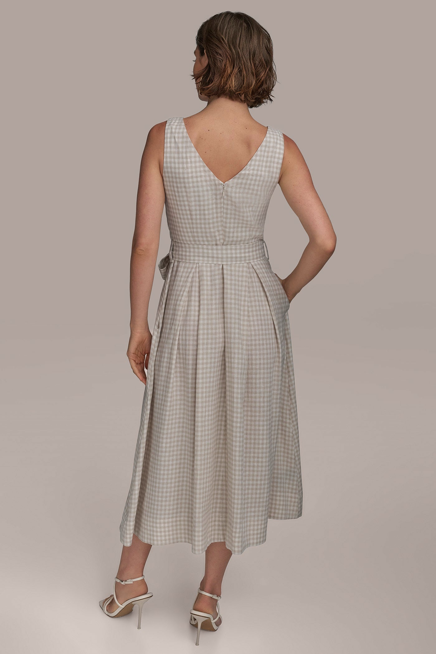 LINEN FIT AND FLARE DRESS | View 2 | SALE LINEN FIT AND FLARE DRESS | View 2 | SALE