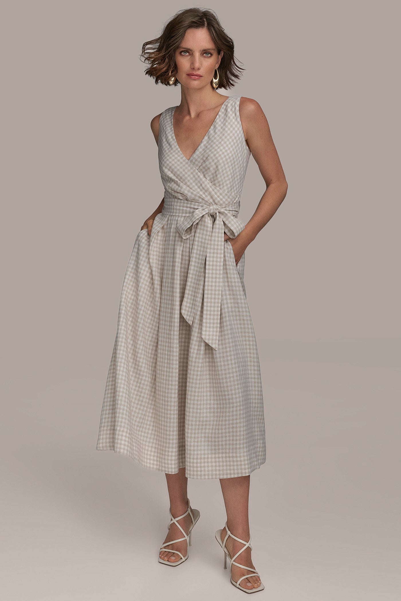 LINEN FIT AND FLARE DRESS | View 1 | SALE LINEN FIT AND FLARE DRESS | View 1 | SALE