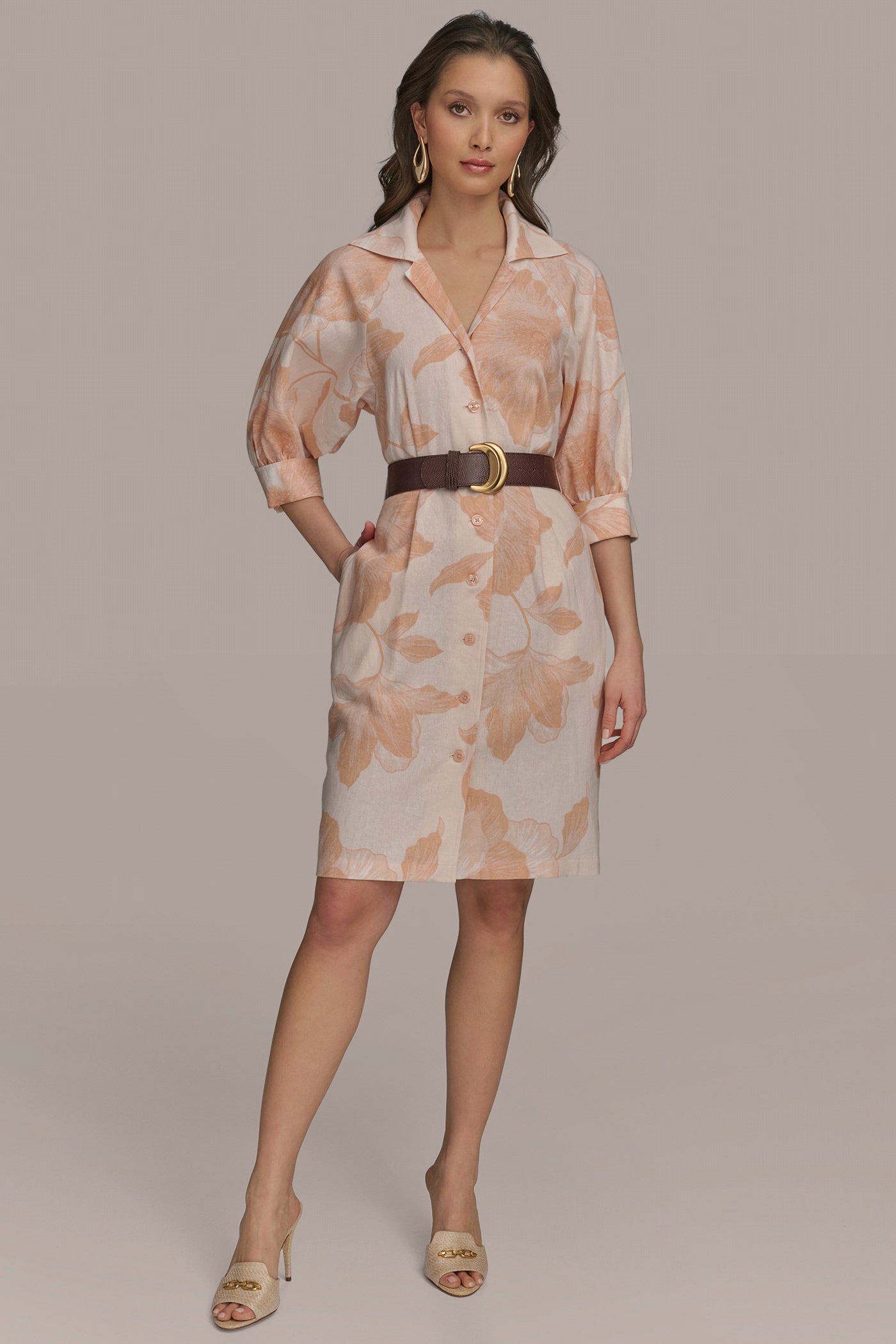 SHORT SLEEVE SHIRT DRESS WITH BELT | View 1 | SALE SHORT SLEEVE SHIRT DRESS WITH BELT | View 1 | SALE