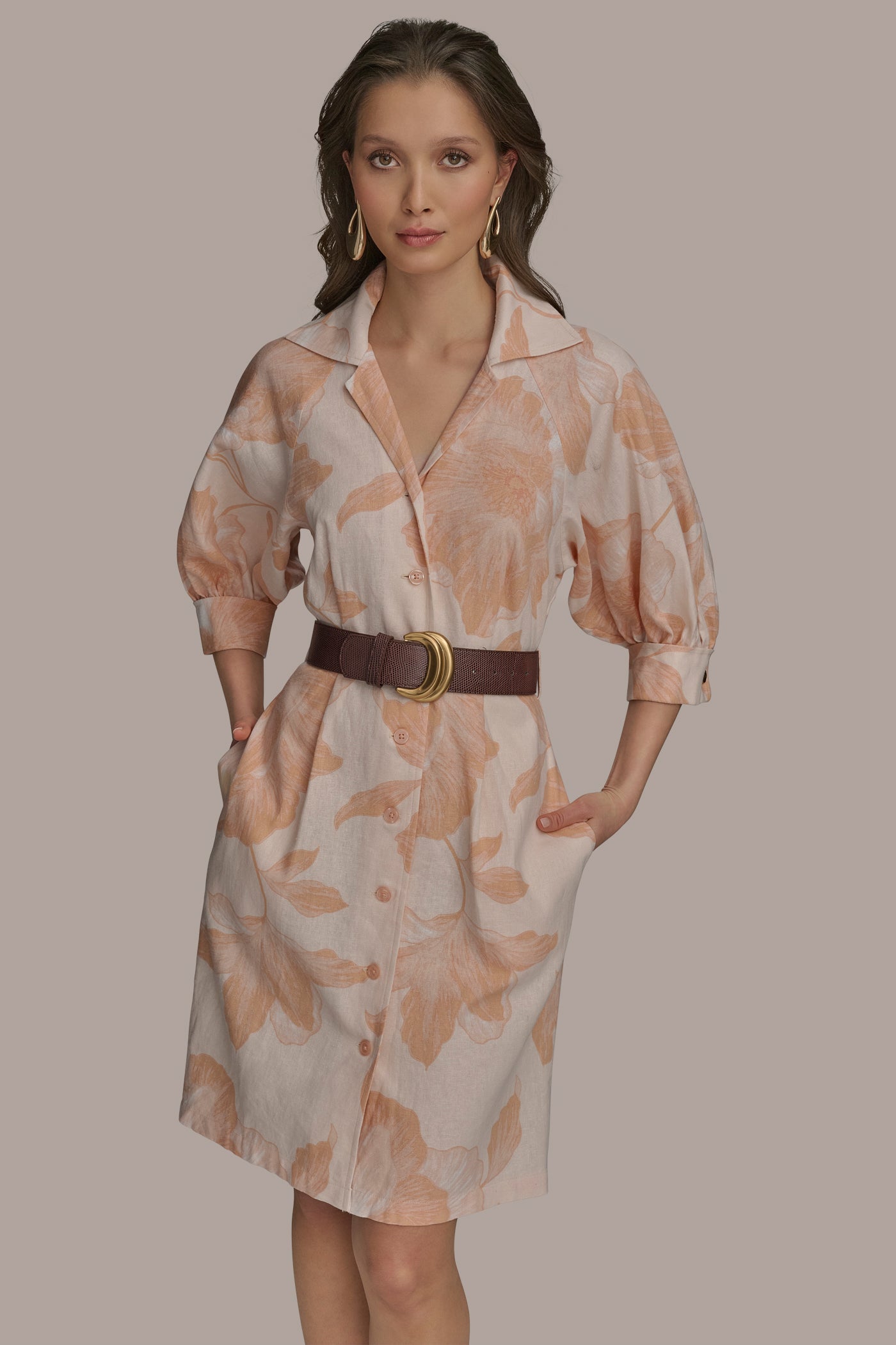 SHORT SLEEVE SHIRT DRESS WITH BELT VIEW 6 SHORT SLEEVE SHIRT DRESS WITH BELT VIEW 6