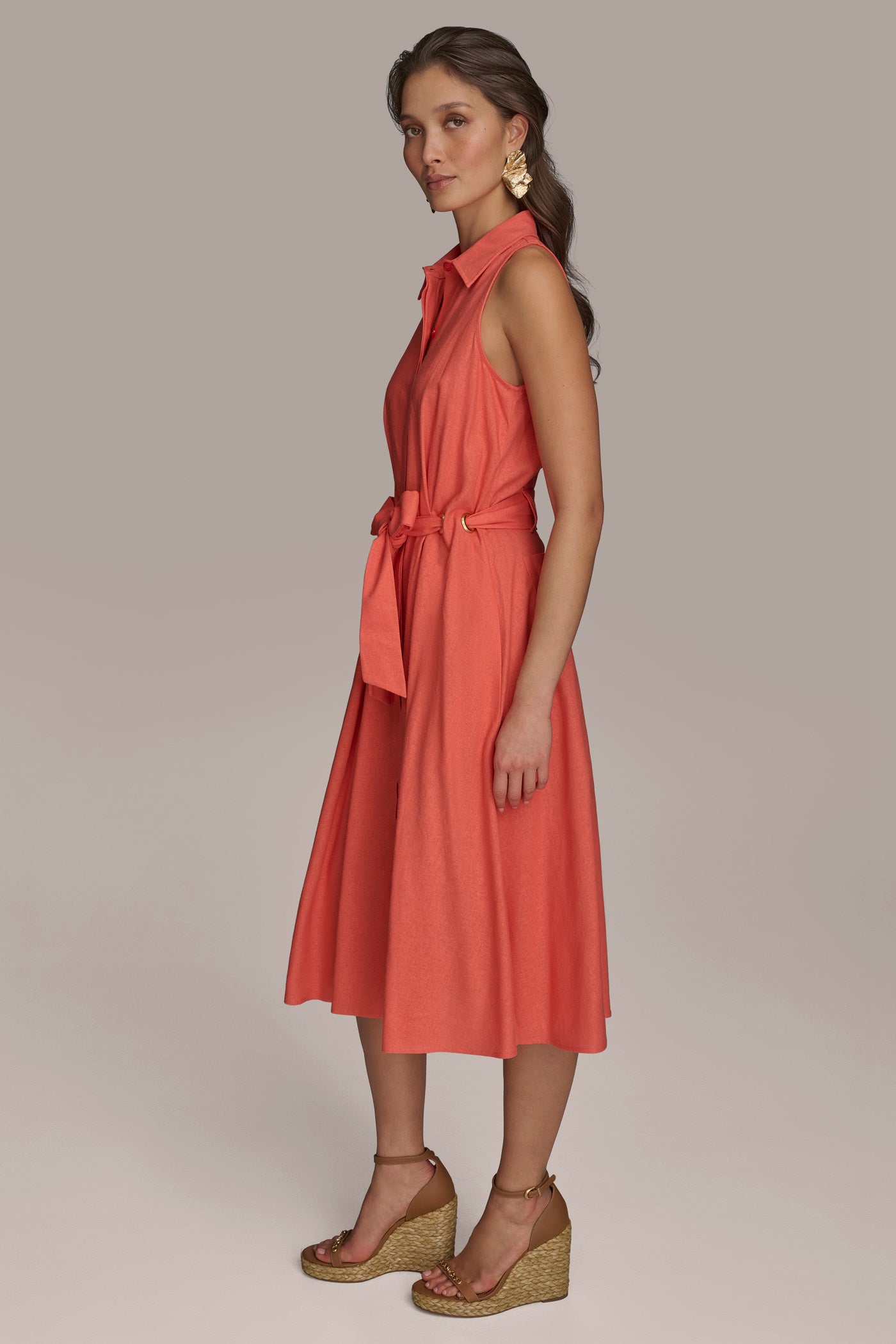 A LINE MIDI SHIRT DRESS VIEW 6 A LINE MIDI SHIRT DRESS VIEW 6