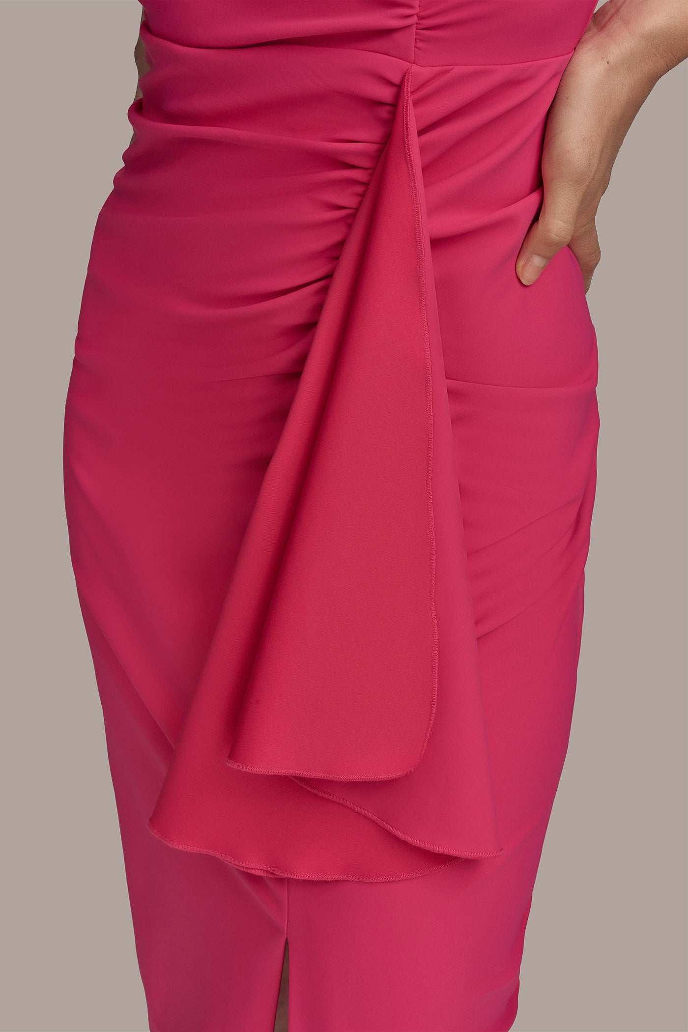 SLEEVELESS SIDE RUFFLE DRESS VIEW 5 | SALE SLEEVELESS SIDE RUFFLE DRESS VIEW 5 | SALE