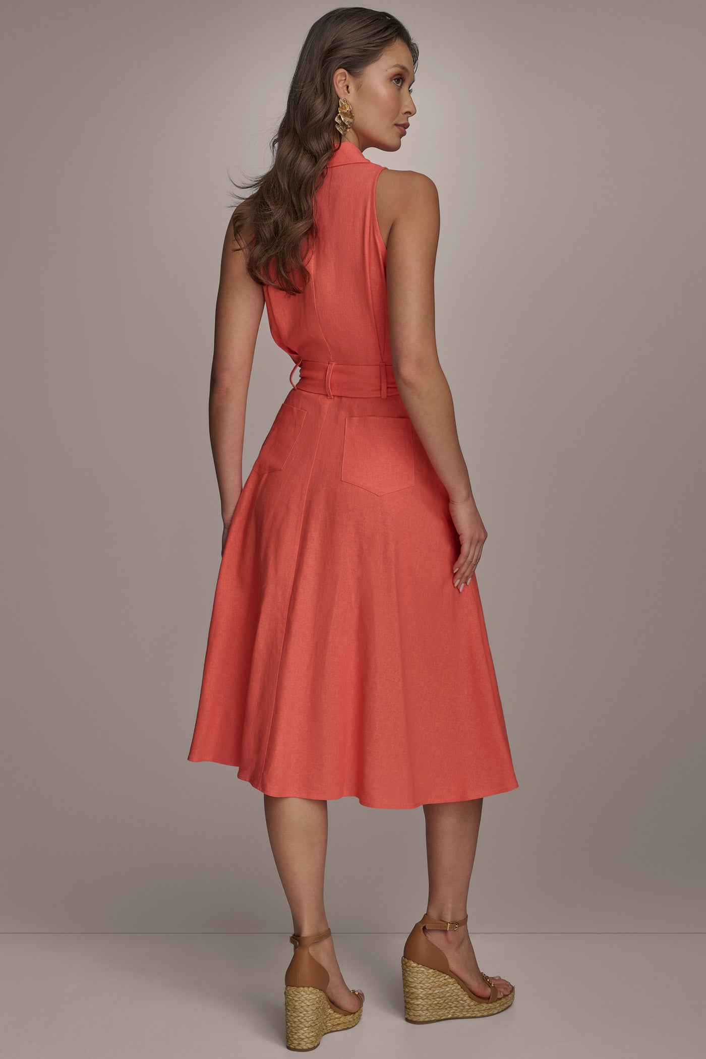 A LINE MIDI SHIRT DRESS VIEW 4 A LINE MIDI SHIRT DRESS VIEW 4
