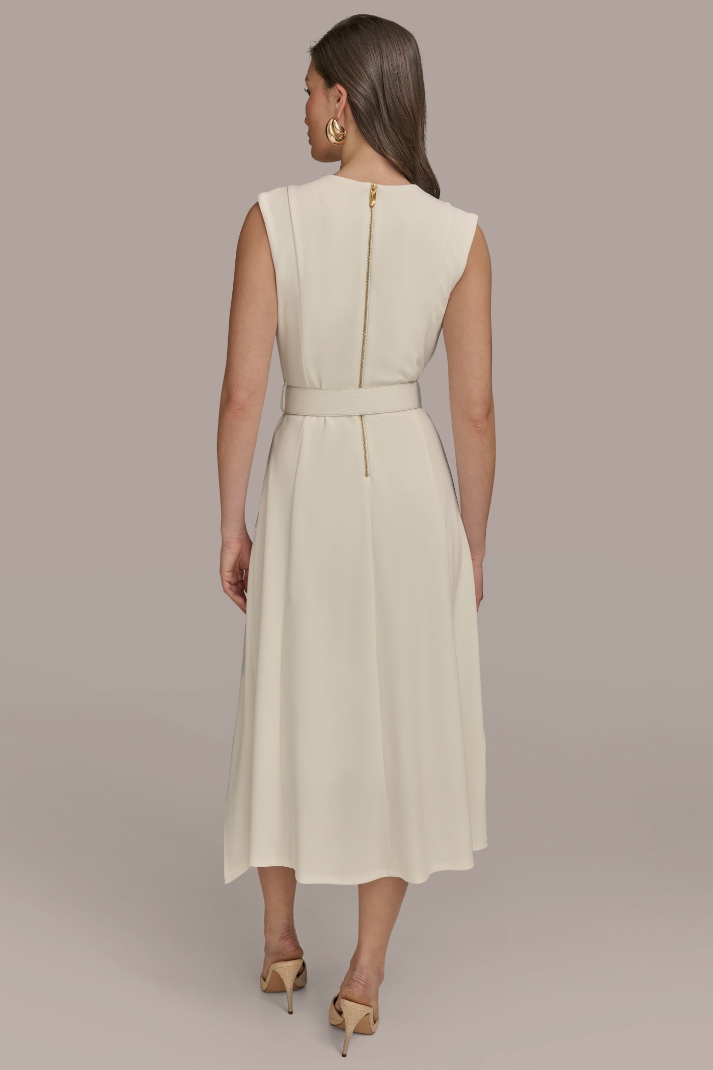 SLEEVELESS ASYMMETRICAL SKIRT A-LINE DRESS | View 2 | Office to Evening Dresses SLEEVELESS ASYMMETRICAL SKIRT A-LINE DRESS | View 2 | Office to Evening Dresses