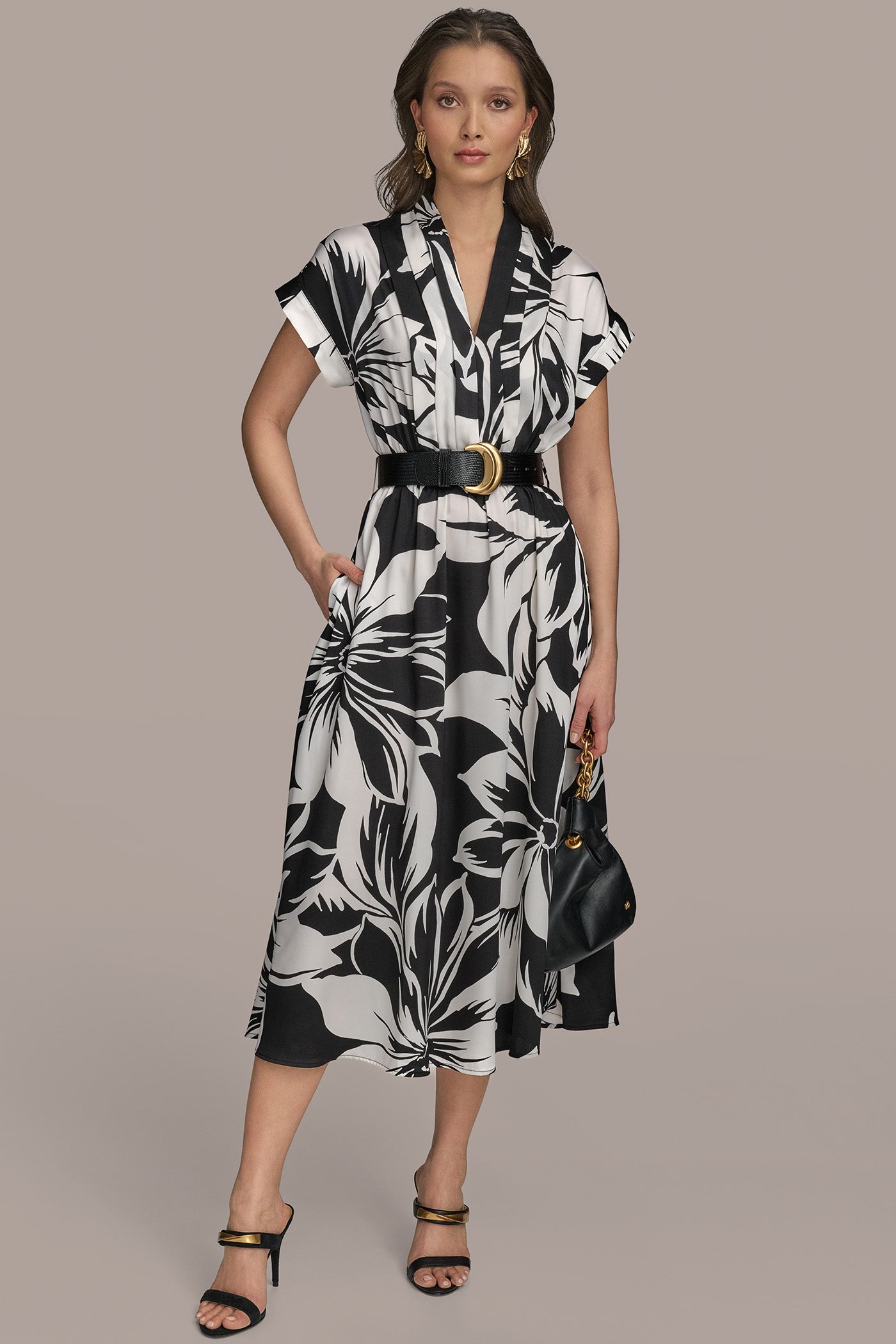 BELTED FLORAL A LINE MIDI | View 1 | Essential Dresses BELTED FLORAL A LINE MIDI | View 1 | Essential Dresses